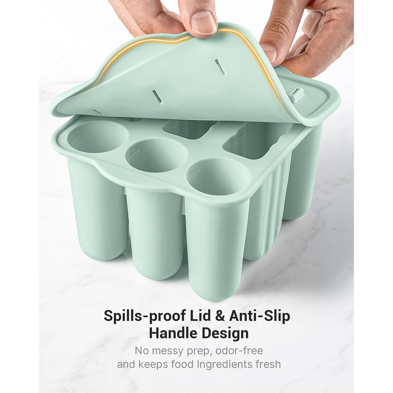 Molde de Paletas de Silicona MEETRUE 9 Cavidades para Niños