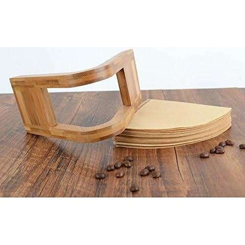 Soporte de Filtro de Café de Bambú - Organizador para 4 Filtros