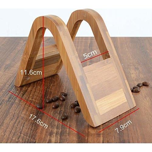 Soporte de Filtro de Café de Bambú - Organizador para 4 Filtros