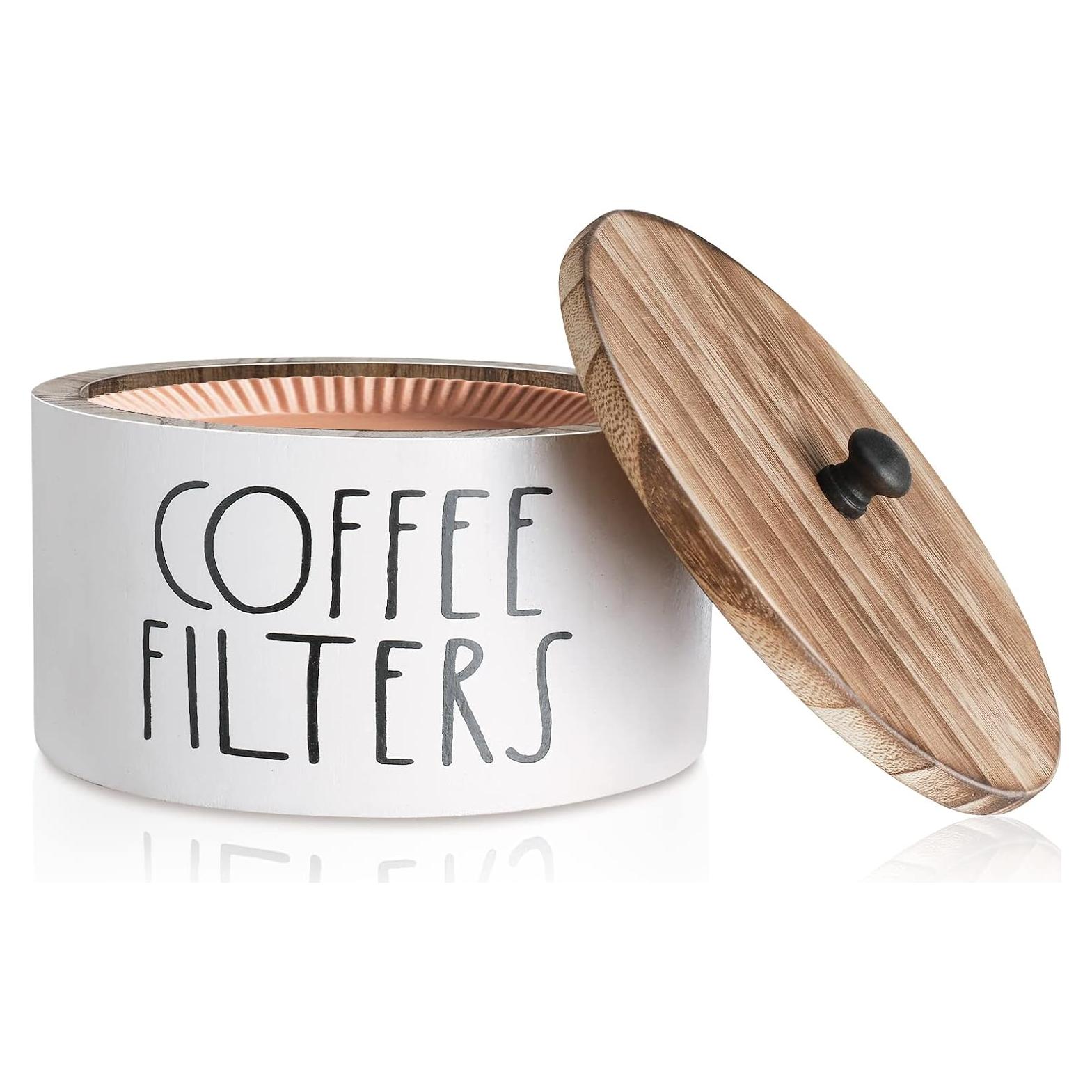 Soporte de Filtro de Café de Madera MINCORD Blanco 8.9cm