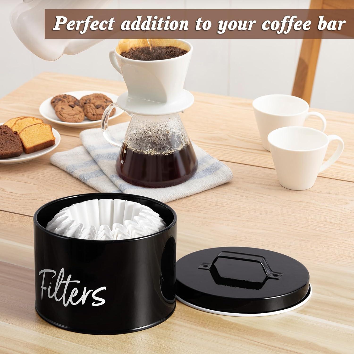 Soporte para Filtros de Café DRASTAR Negro con Tapa