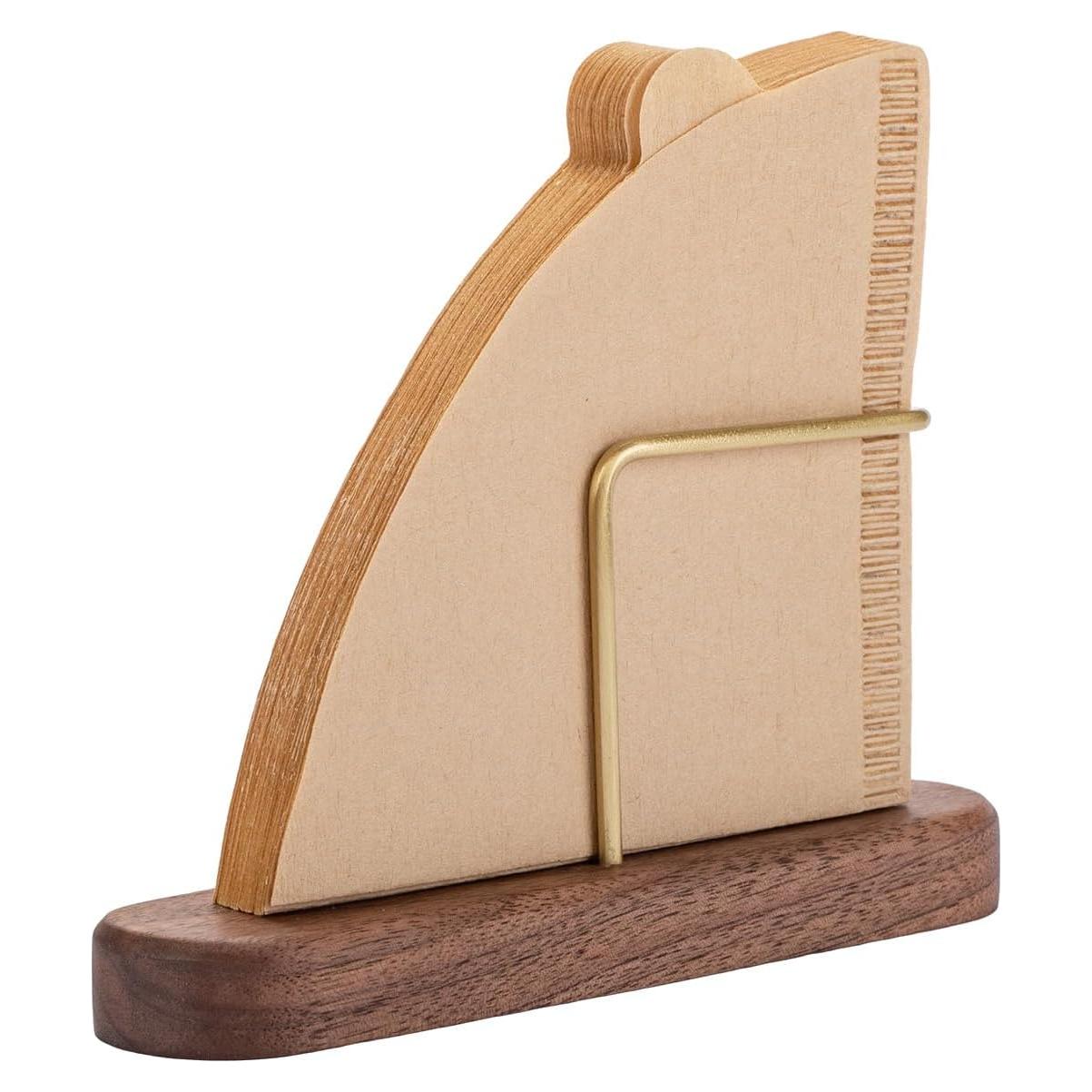 Soporte para Filtros de Café Vandroop Madera de Nuez #01 y #02