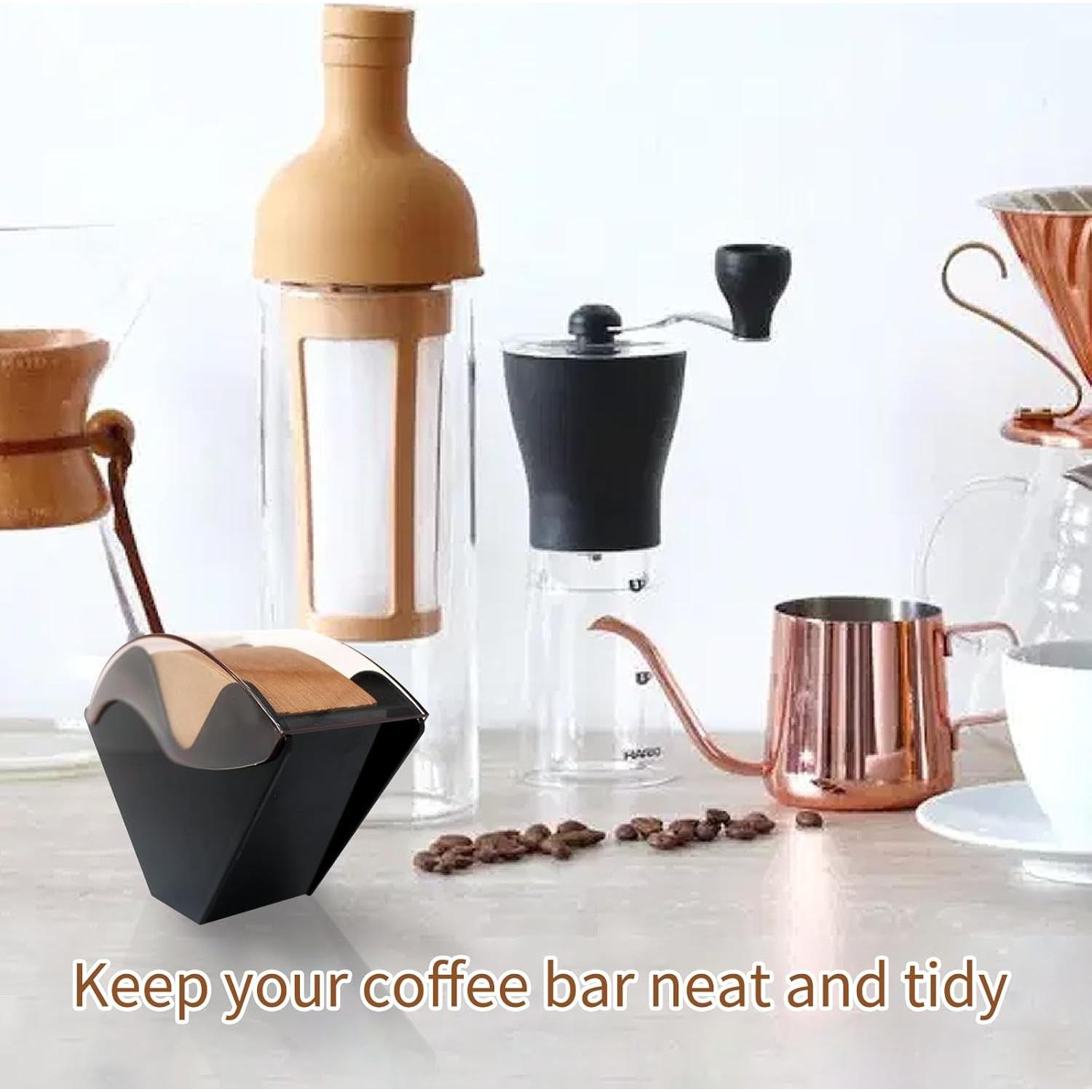 Soporte para Filtros de Café PADELE Negro 24.1x14 cm