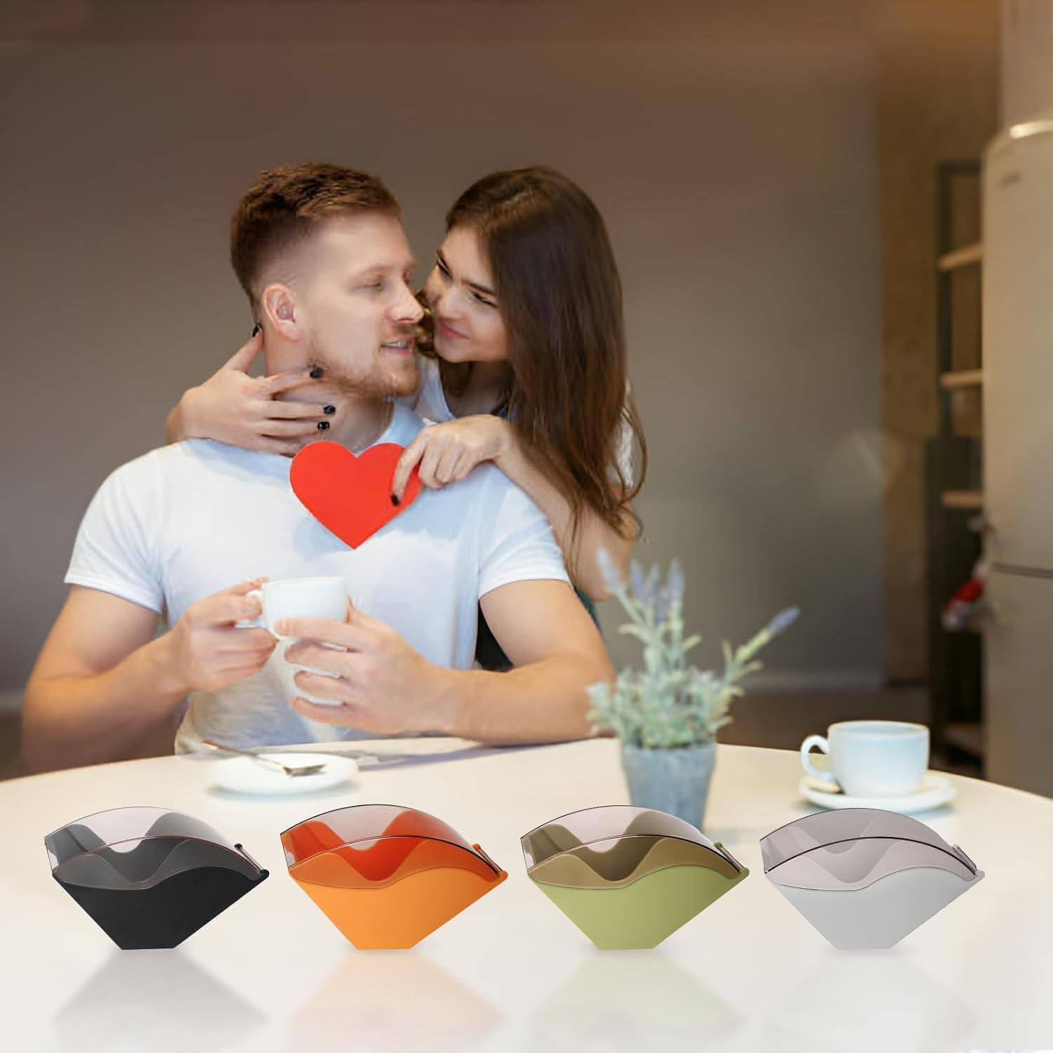 Soporte para Filtros de Café PADELE Negro 24.1x14 cm