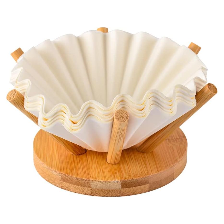 Soporte de Filtros de Café de Bambú CAFEMASY - Canasta 1-6 tazas