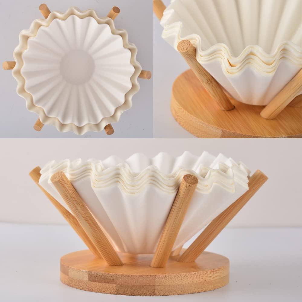 Soporte de Filtros de Café de Bambú CAFEMASY - Canasta 1-6 tazas