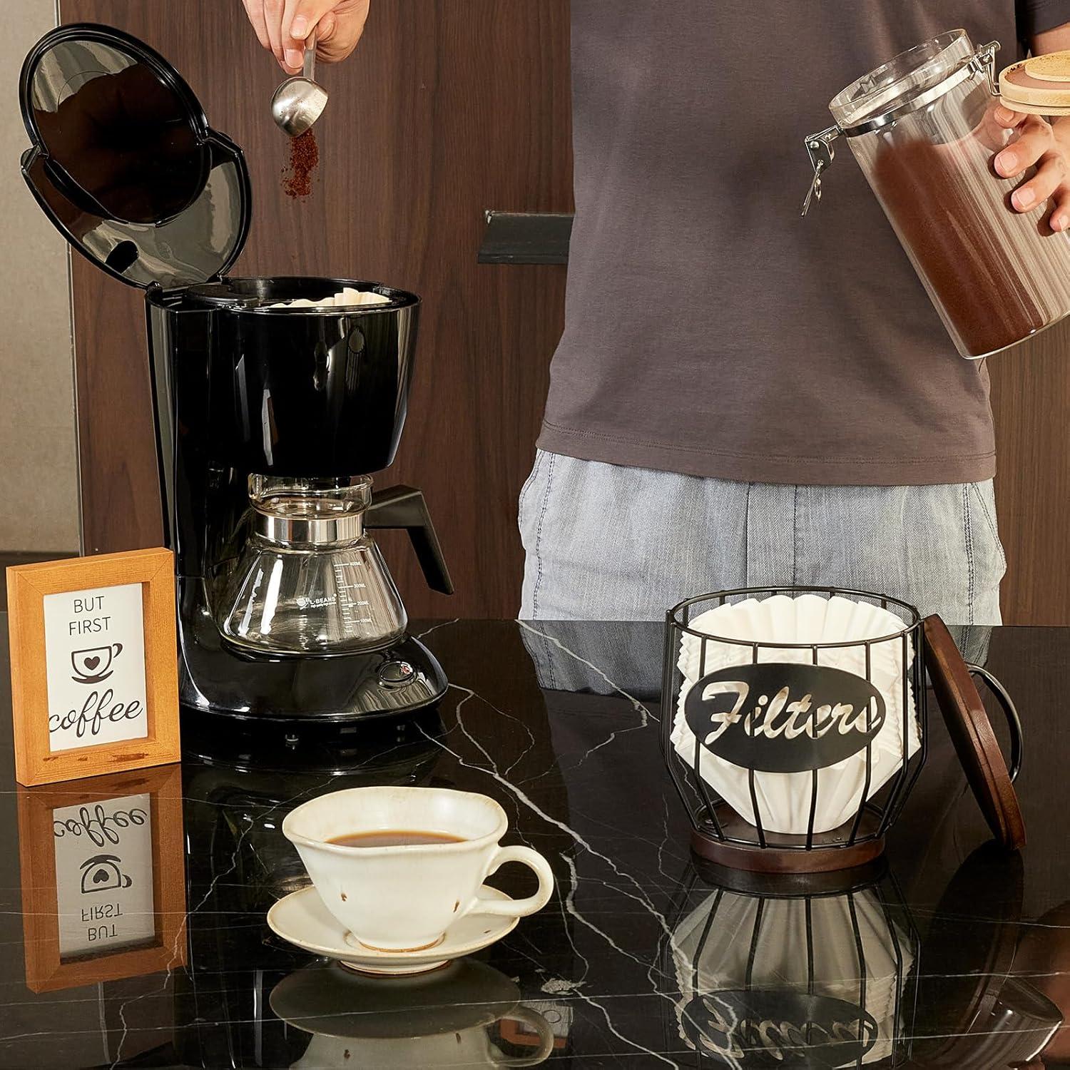 Soporte para Filtros de Café Yangbaga, Almacenamiento 2-4 Tazas