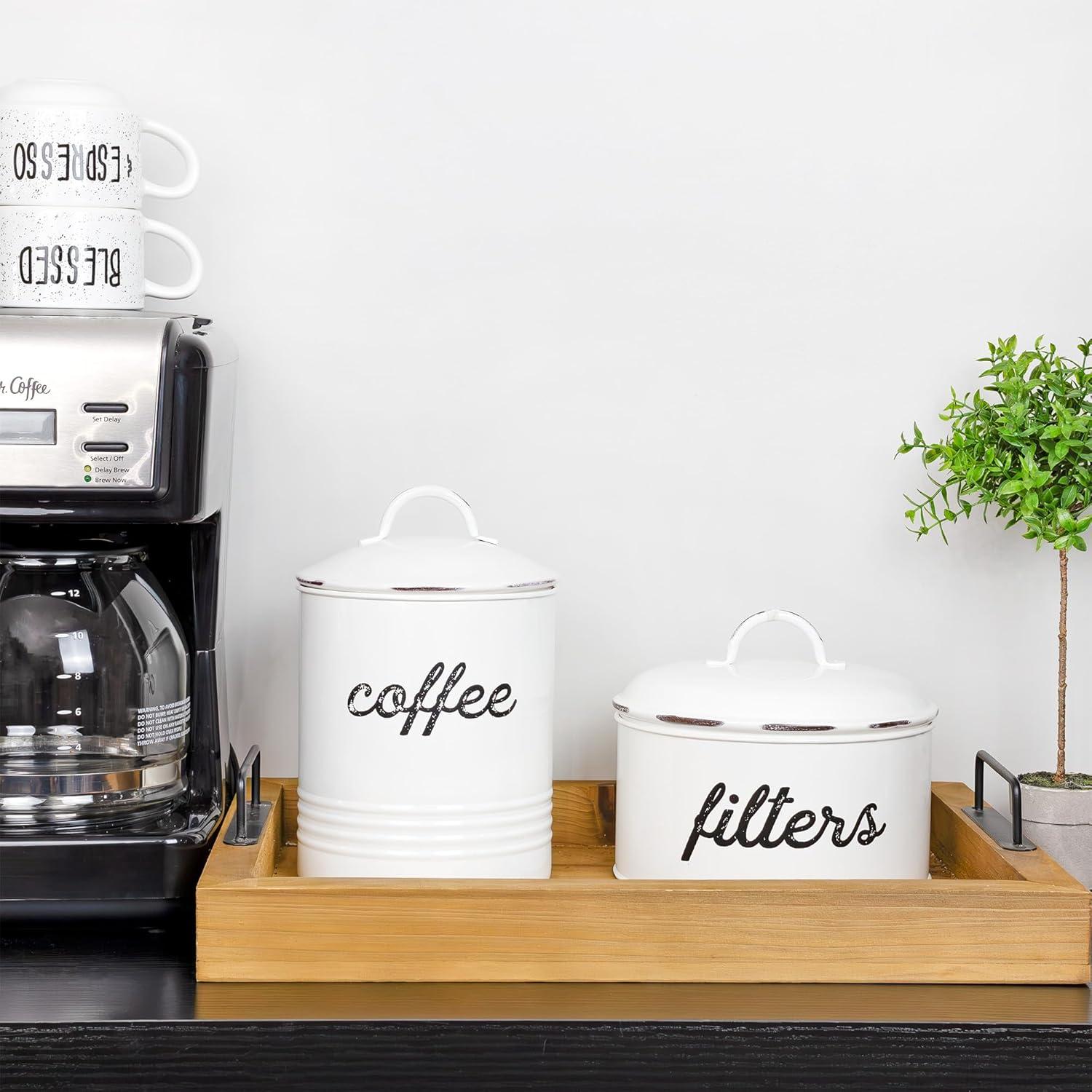 Soporte para Filtros de Café AuldHome Blanco 8/12 Tazas