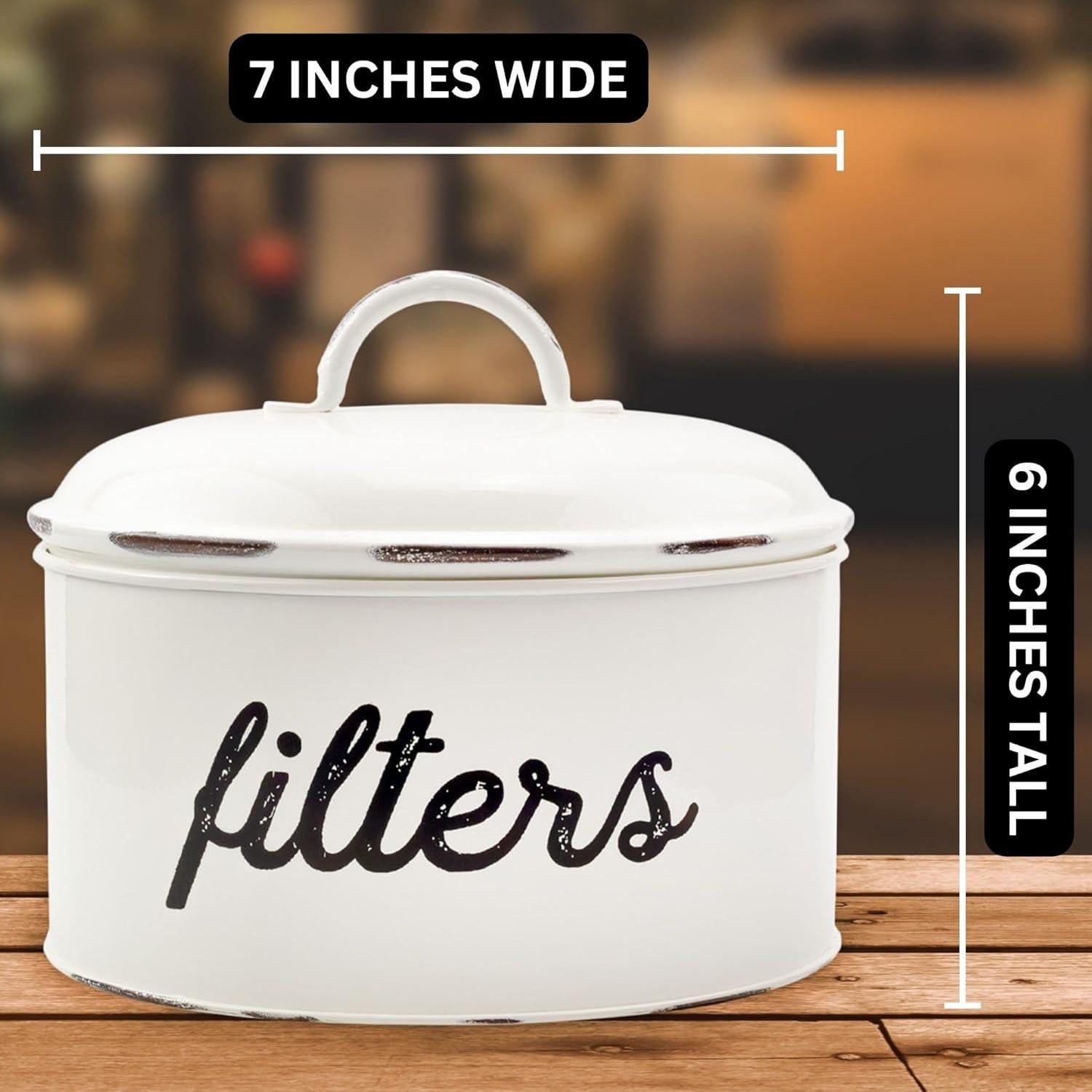 Soporte para Filtros de Café AuldHome Blanco 8/12 Tazas