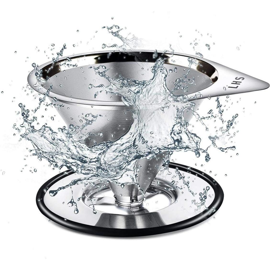 Goteador de Café LHS Acero Inoxidable 1-2 Tazas Reutilizable