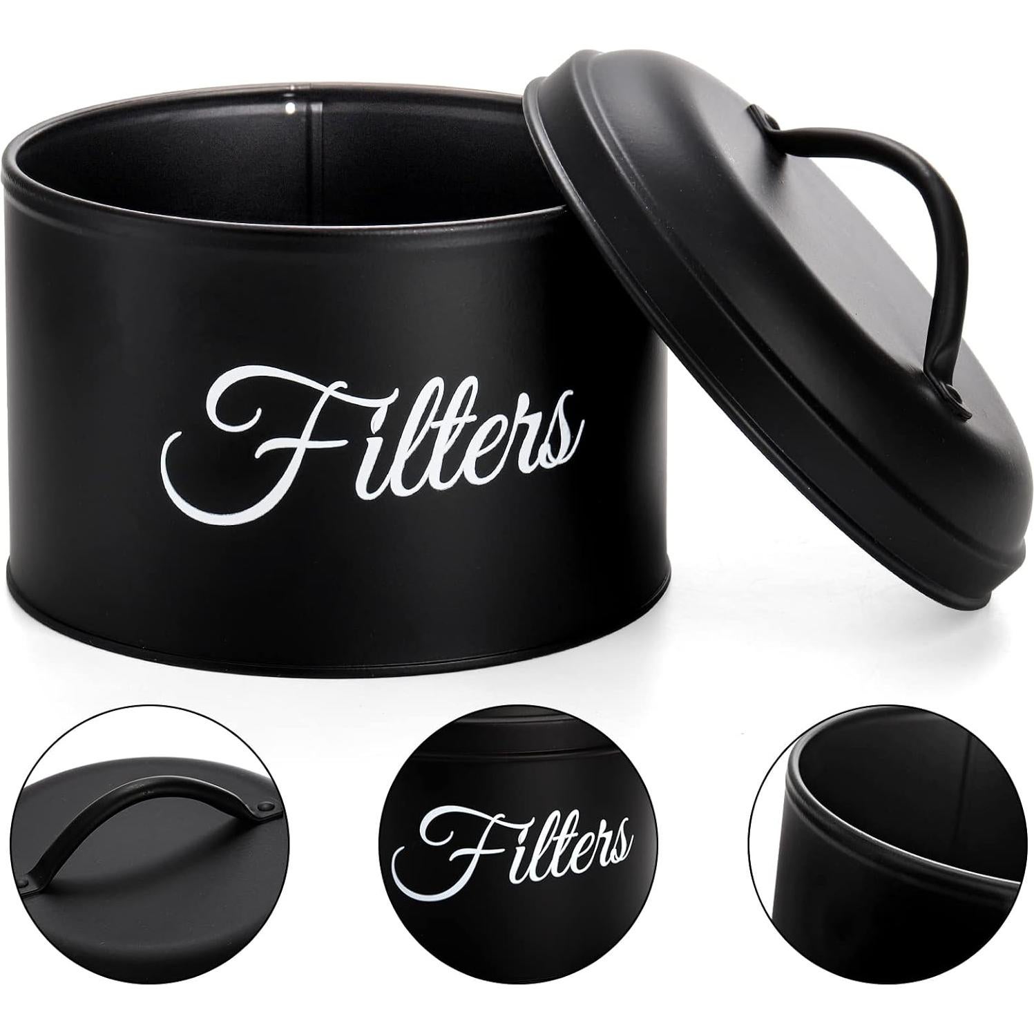 Soporte para Filtros de Café Suwimut Redondo 15x16 cm Negro