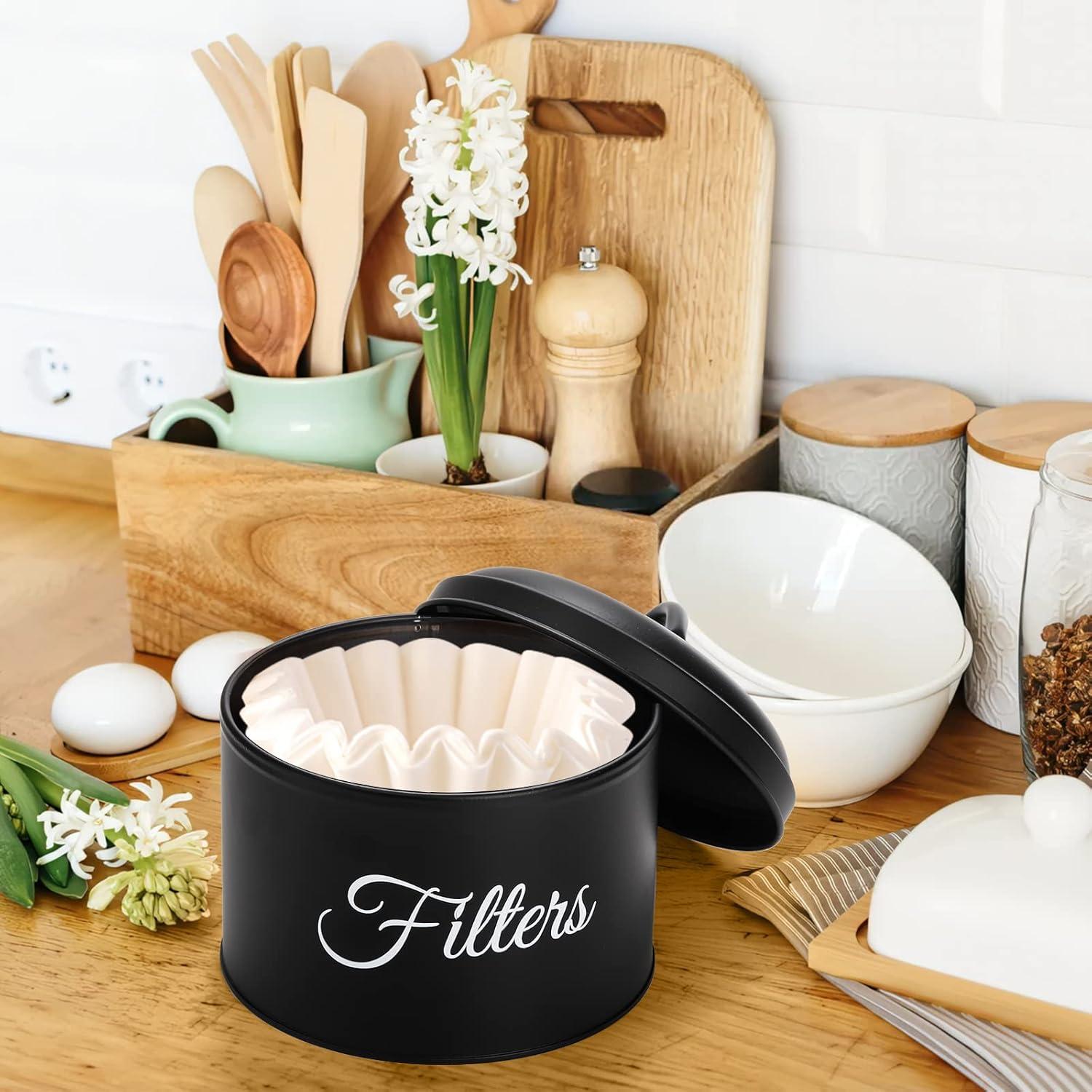 Soporte para Filtros de Café Suwimut Redondo 15x16 cm Negro