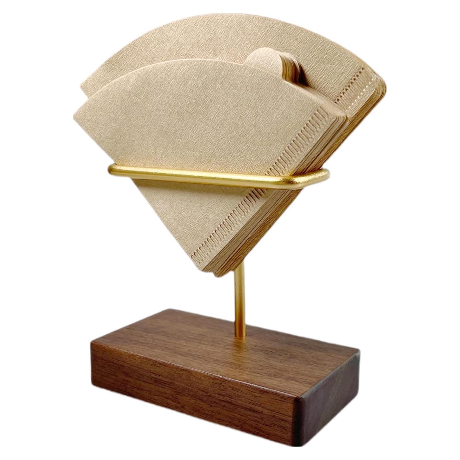 Soporte de Filtro de Café de Madera de Nogal Breewenf