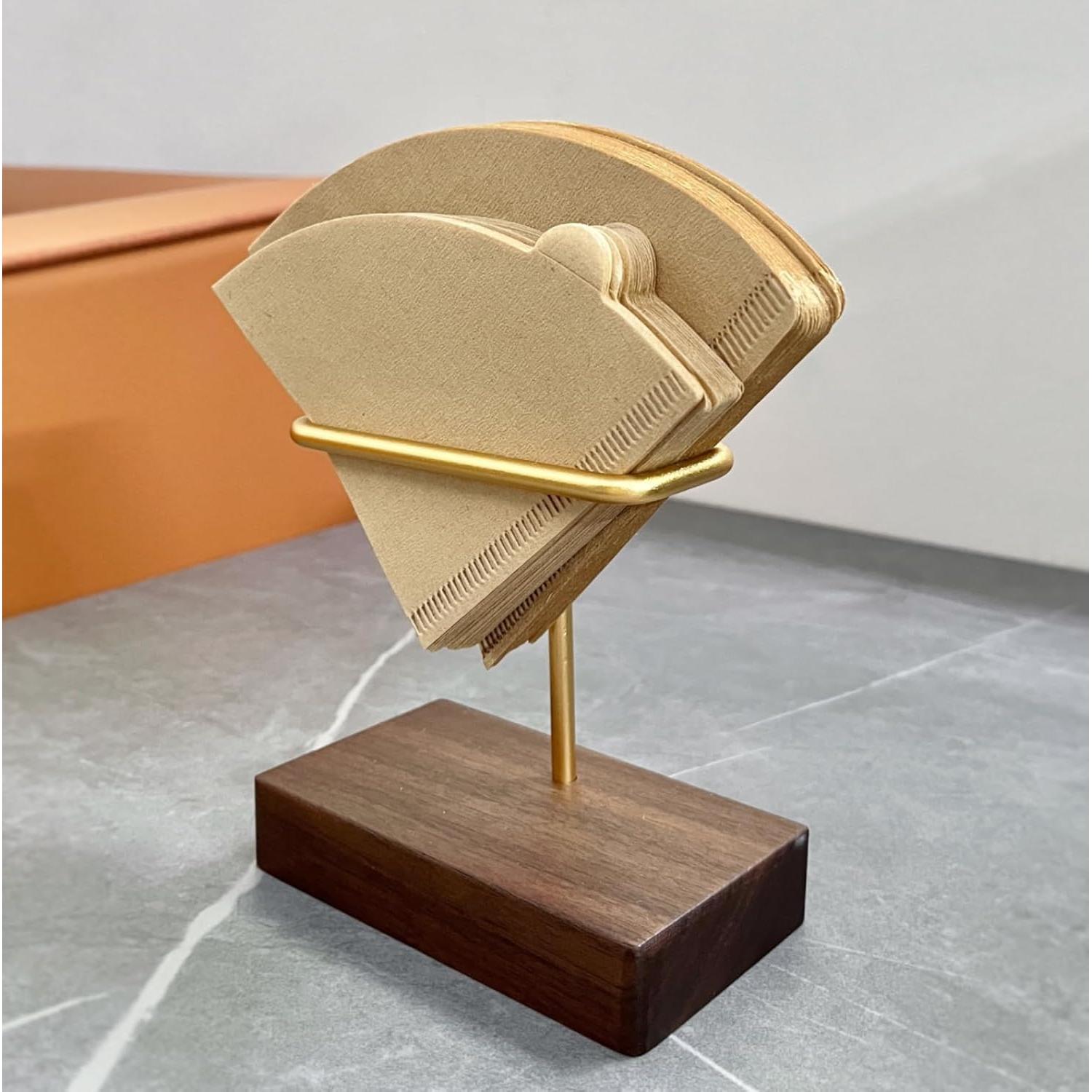 Soporte de Filtro de Café de Madera de Nogal Breewenf