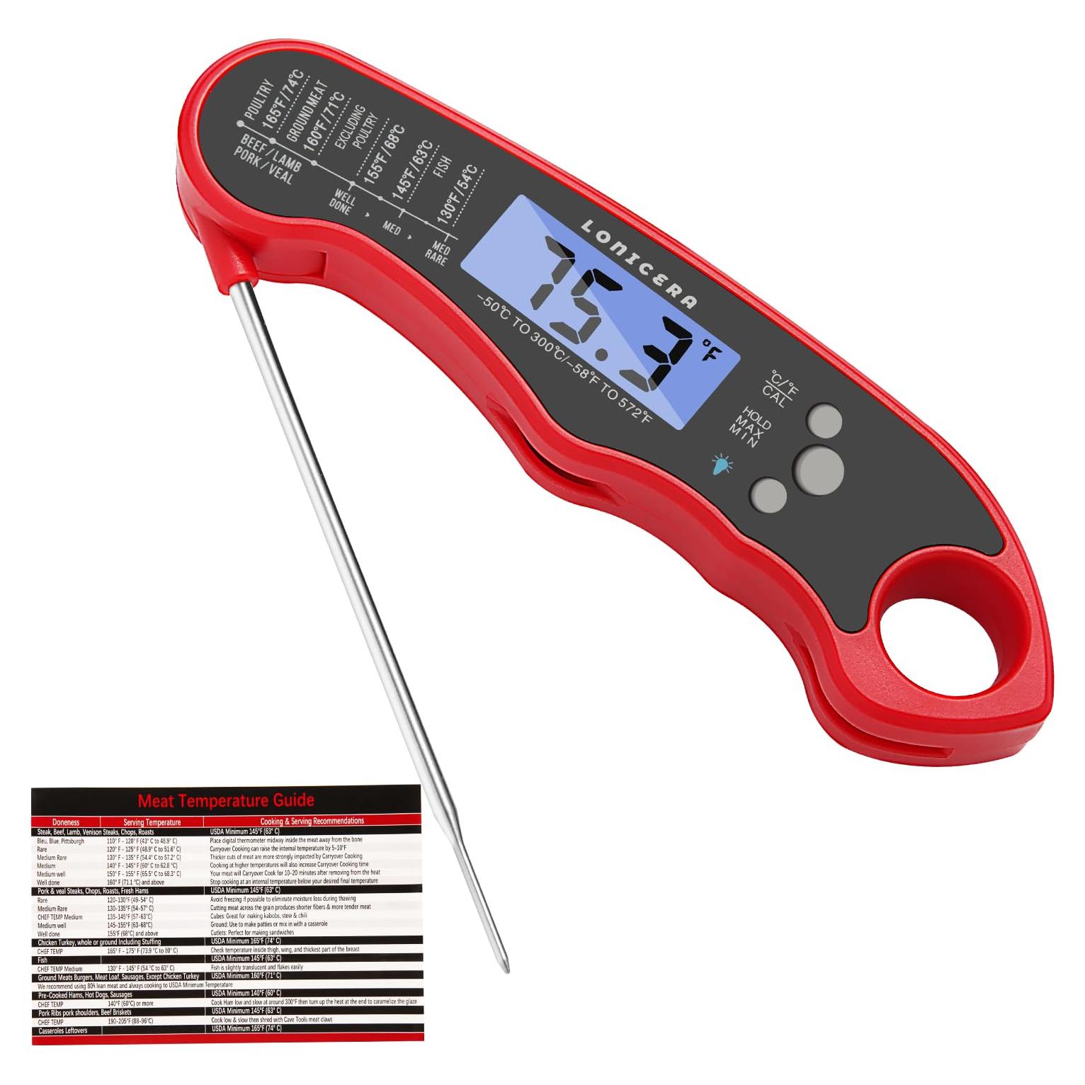 Termómetro Digital Lonicera DT126 Impermeable para Cocina y BBQ