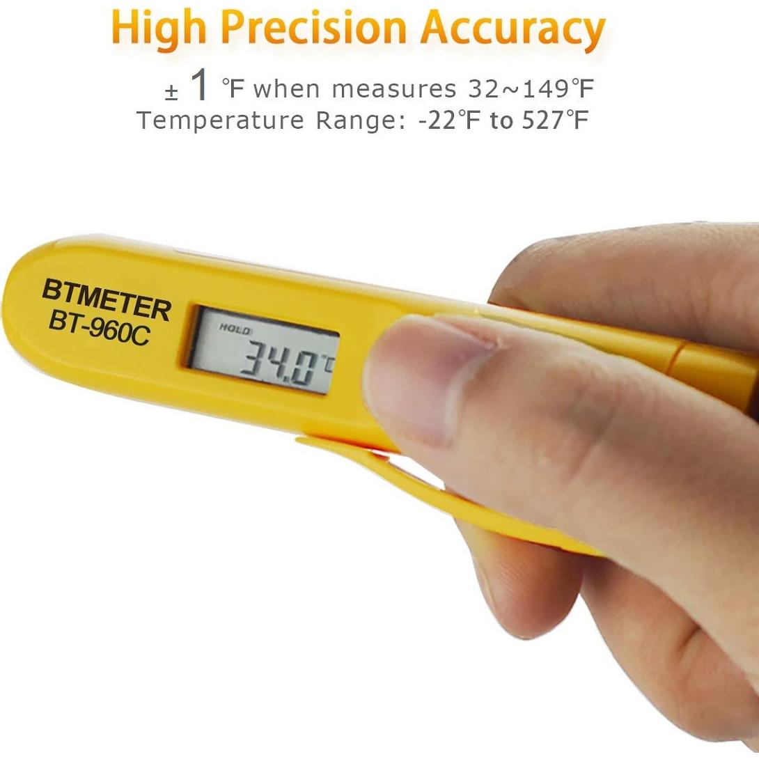 Termómetro Infrarrojo Digital BTMETER BT-960C 275°C con Clip