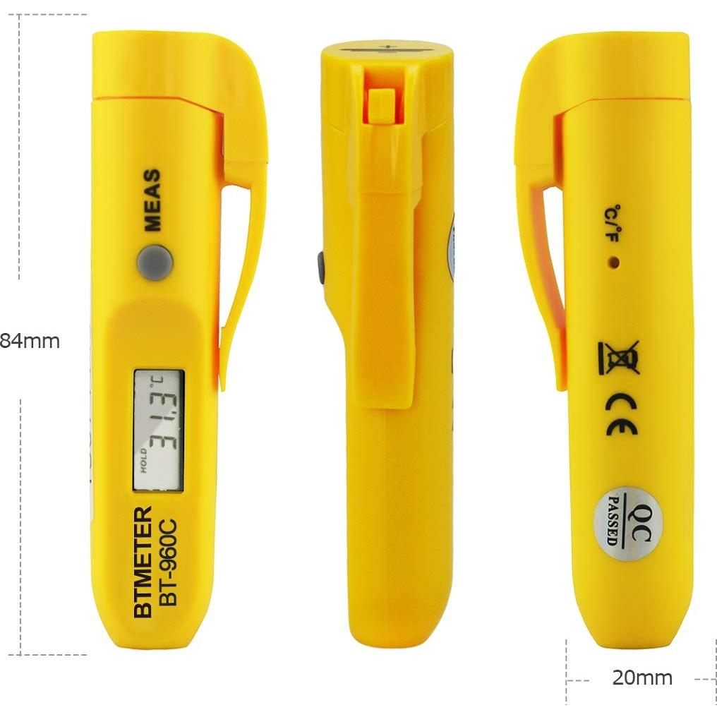 Termómetro Infrarrojo Digital BTMETER BT-960C 275°C con Clip
