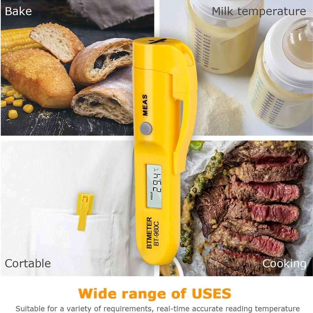 Termómetro Infrarrojo Digital BTMETER BT-960C 275°C con Clip