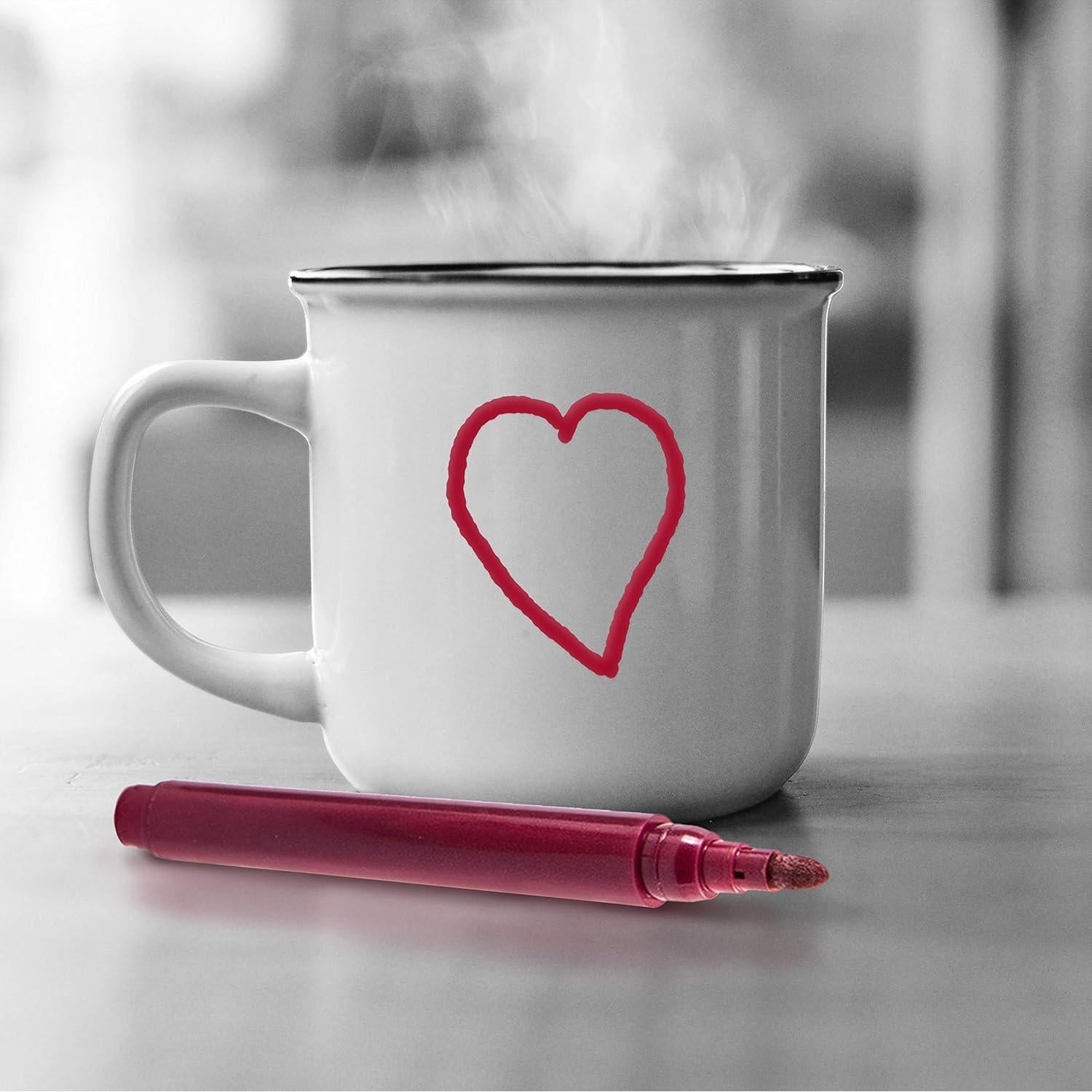 Marcadores de Copas de Vino LuLu - 6 Bolígrafos Metálicos