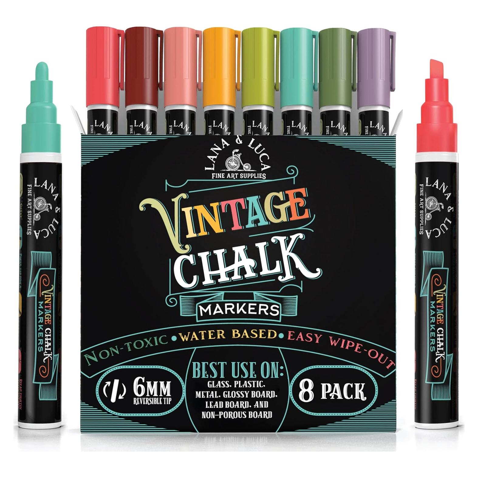 Marcadores de Tiza Líquida LANA & LUCA Multicolor 8 Unidades