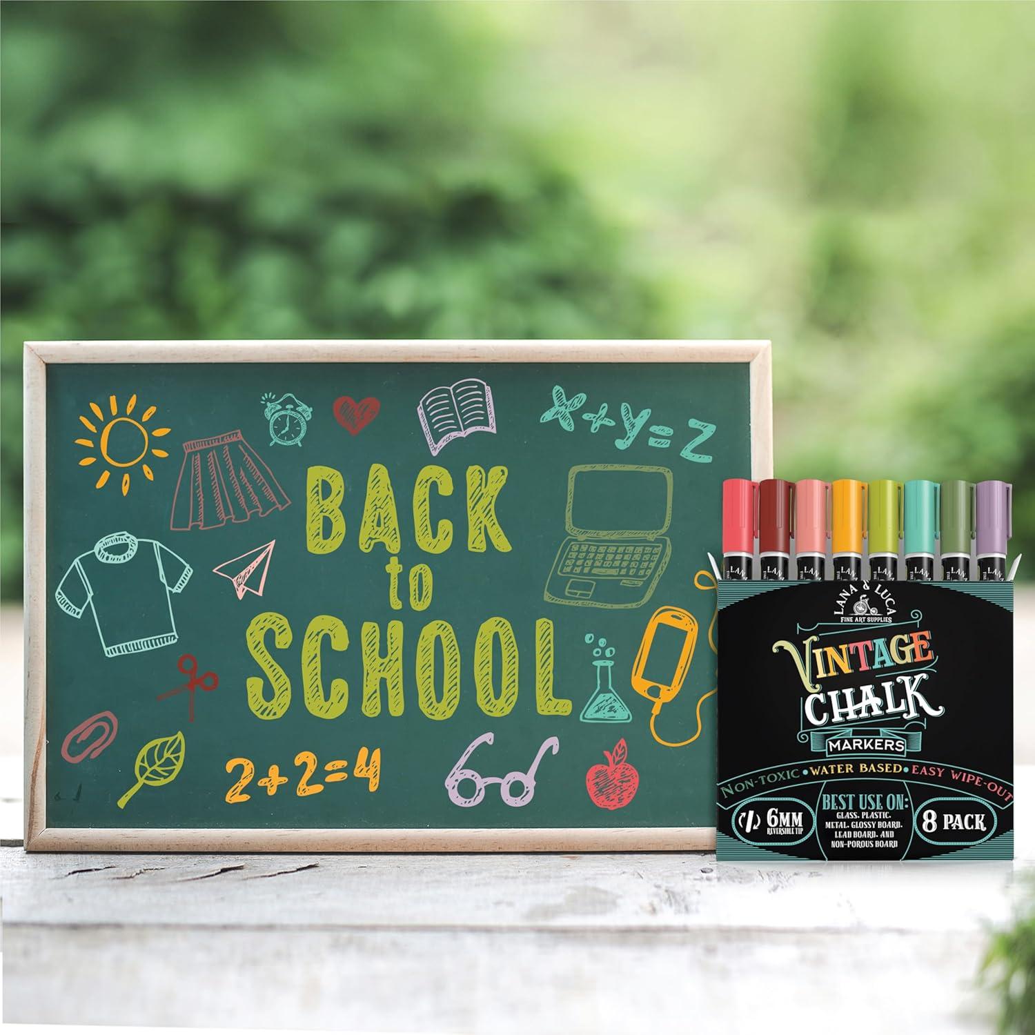 Marcadores de Tiza Líquida LANA & LUCA Multicolor 8 Unidades