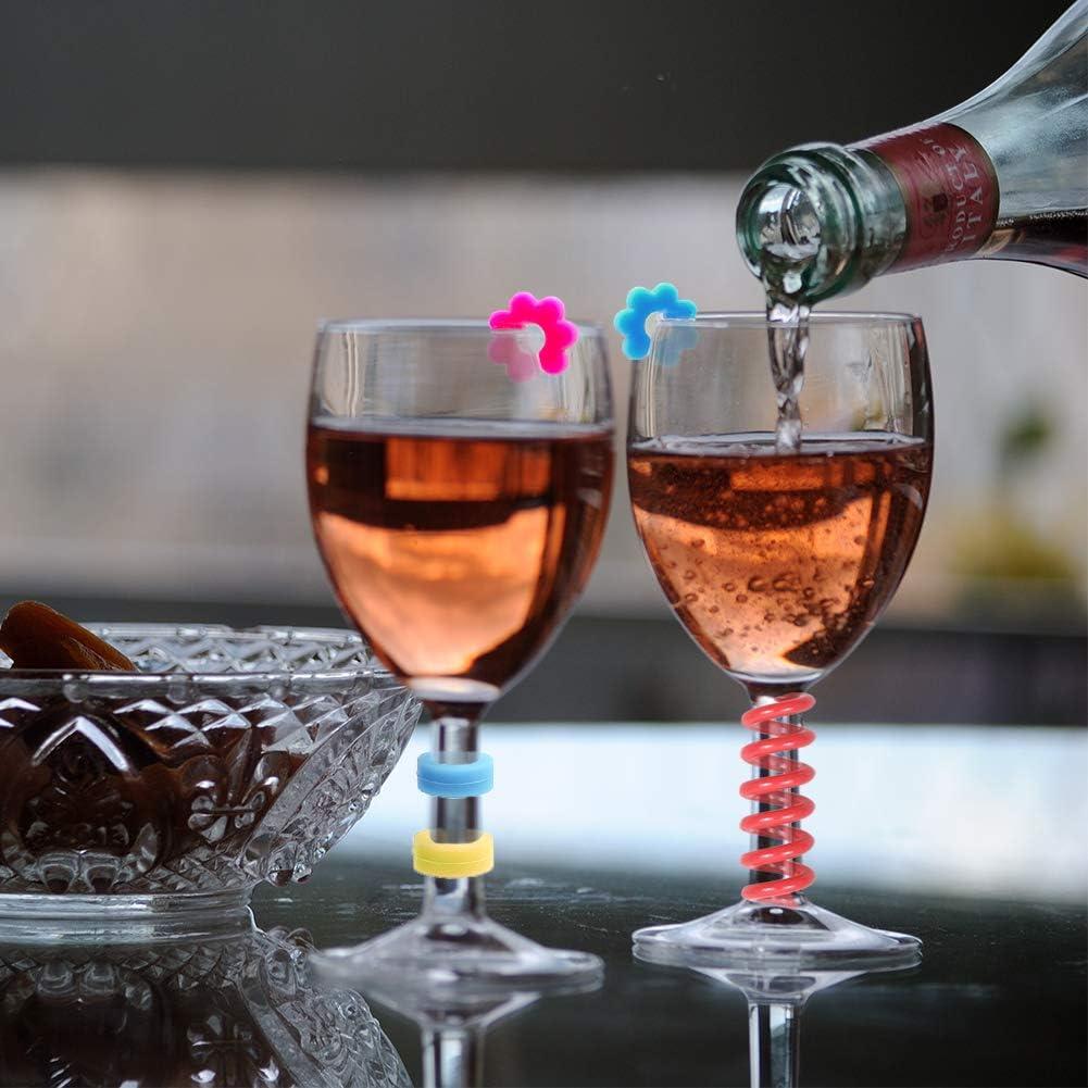 30 Marcadores de Bebida de Silicona Jolbndcv - Colores Brillantes