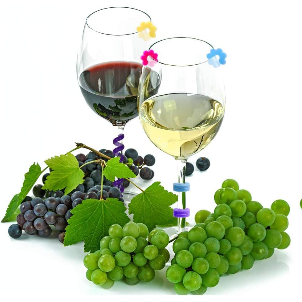 30 Marcadores de Bebida de Silicona Jolbndcv - Colores Brillantes