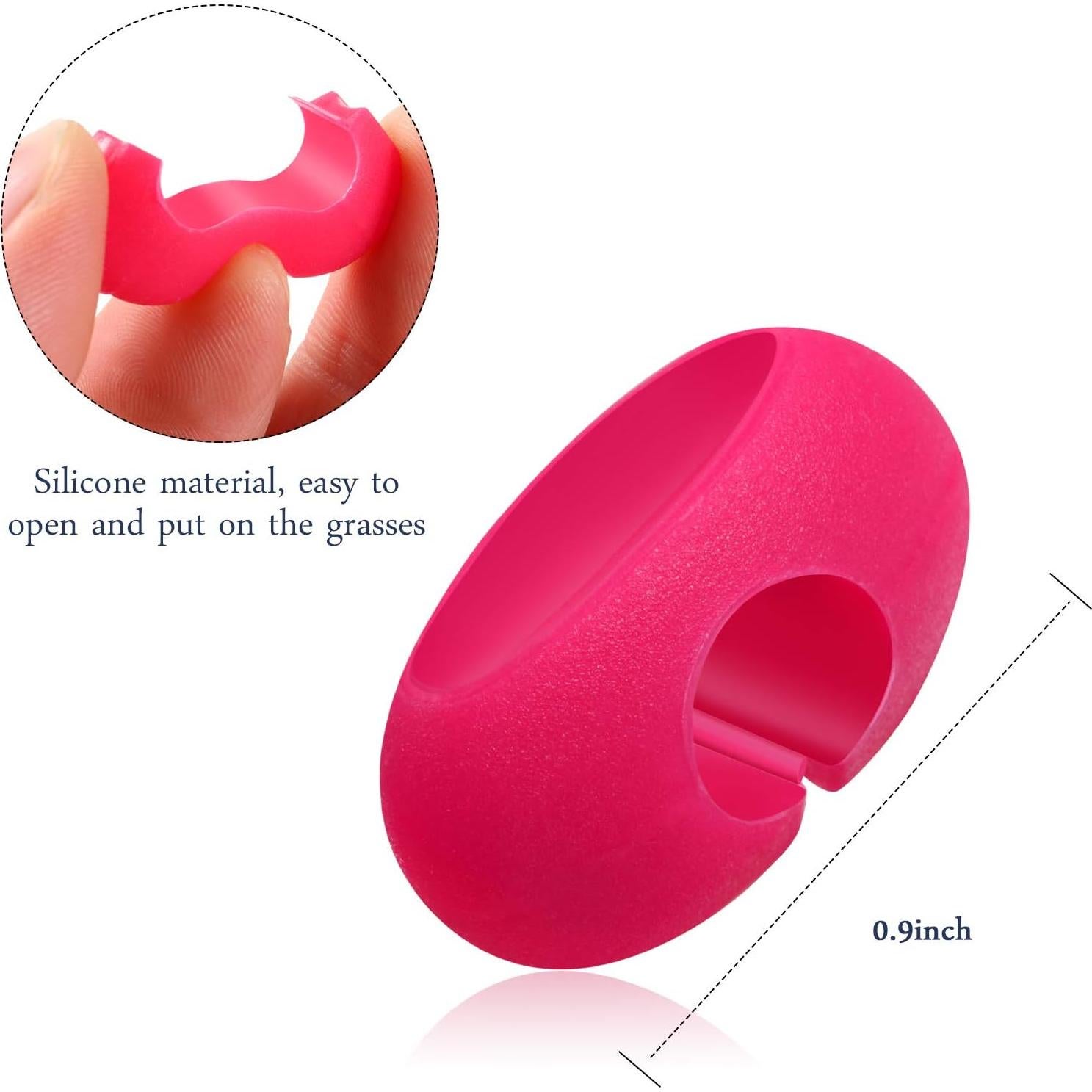 48 Marcadores de Silicona para Copas de Vino Zonon - Colores Variados