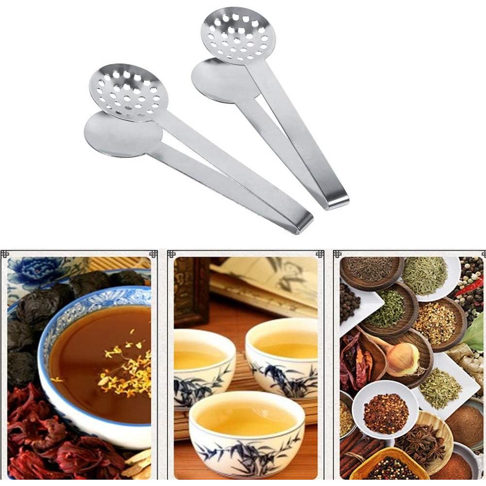 Pinzas de Acero Inoxidable Traderplus para Bolsitas de Té - 2 Unidades