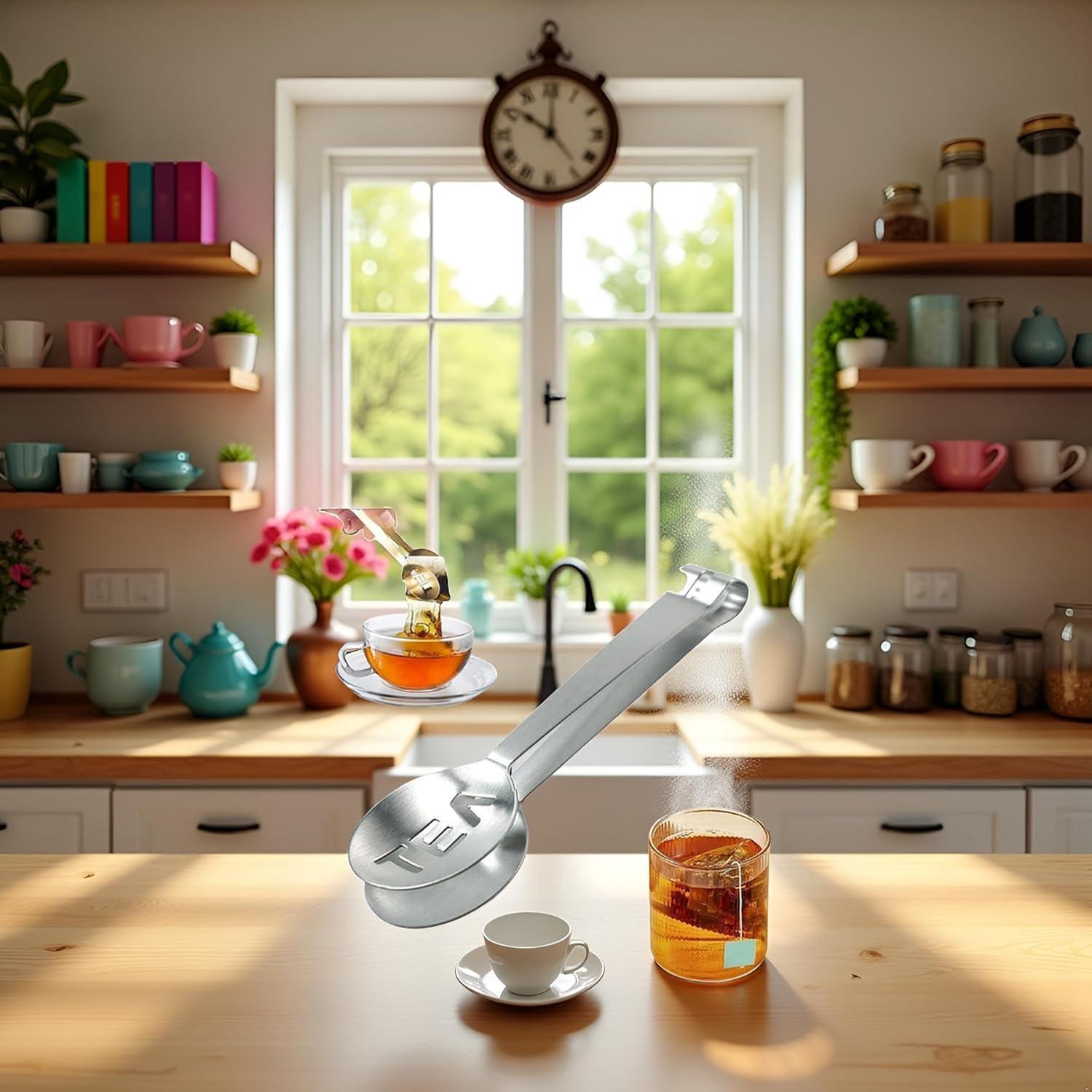 Pinzas para Té de Acero Inoxidable GANPUB - Versátiles y Prácticas