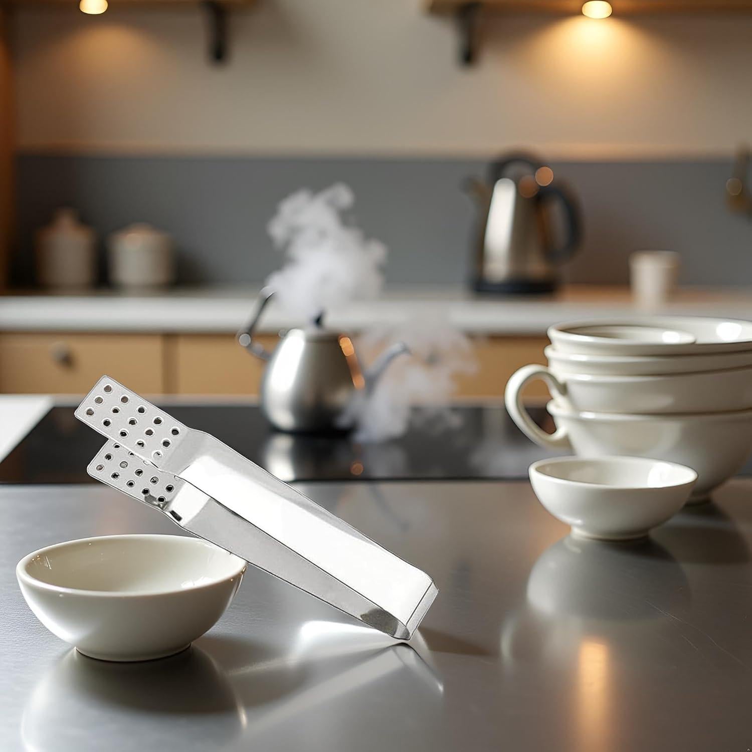Pinzas para Bolsitas de Té Cauaoa de Acero Inoxidable