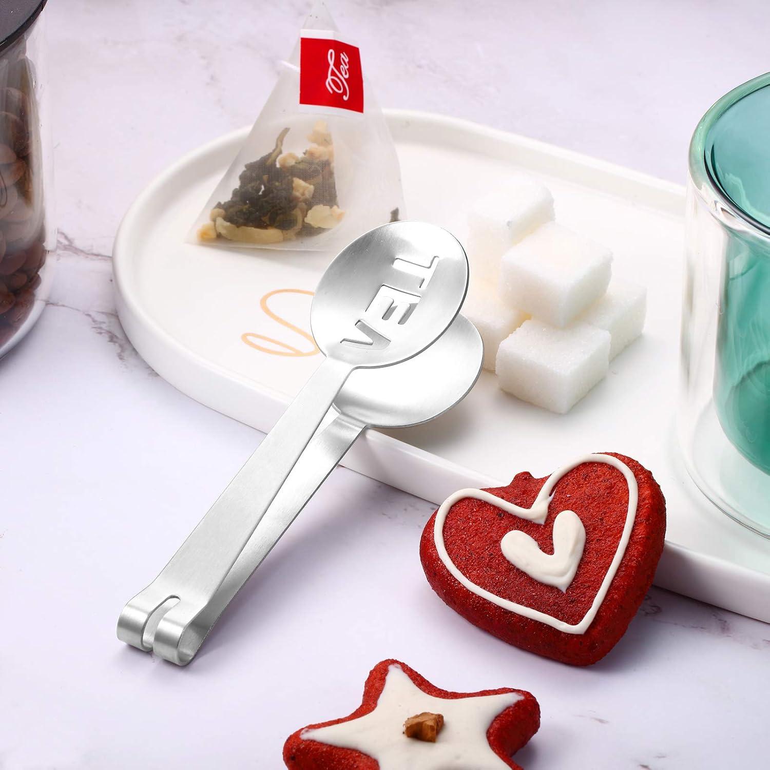 Pinzas Exprimidoras de Té Patelai - Acero Inoxidable (4 Piezas)