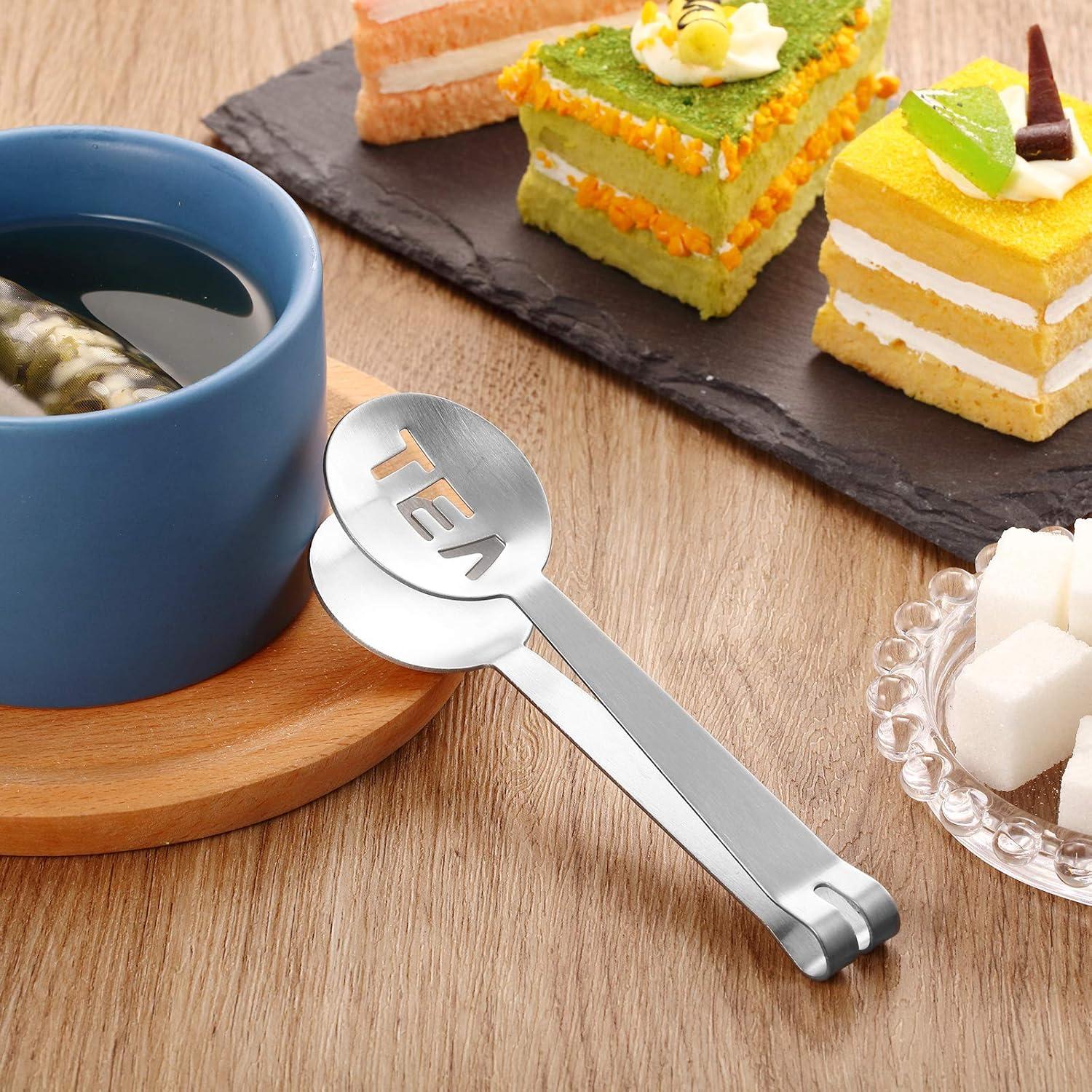 Pinzas Exprimidoras de Té Patelai - Acero Inoxidable (4 Piezas)