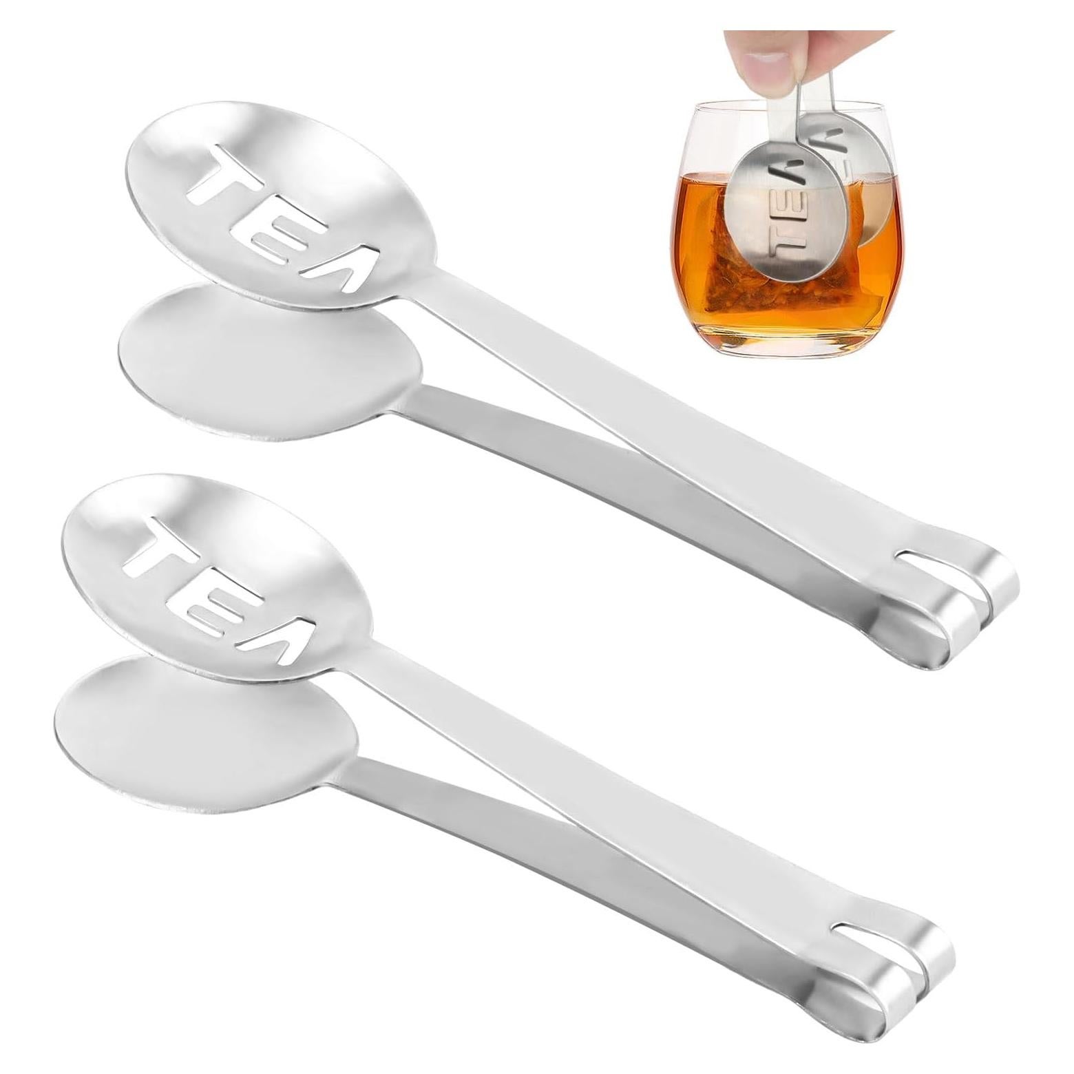 Exprimidor de bolsas de té 2 piezas XIHIRCD acero inoxidable