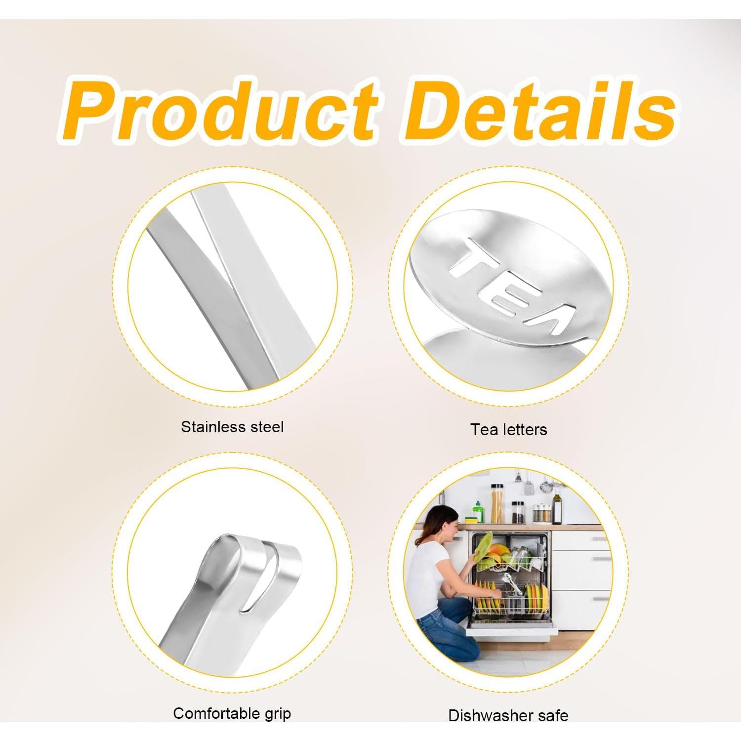 Exprimidor de bolsas de té 2 piezas XIHIRCD acero inoxidable