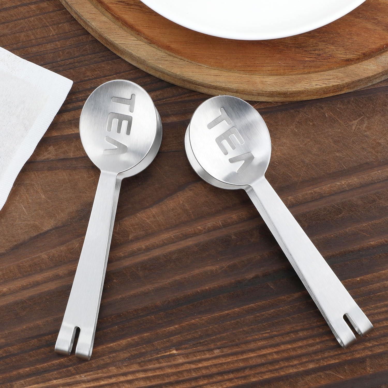 Exprimidor de bolsas de té 2 piezas XIHIRCD acero inoxidable