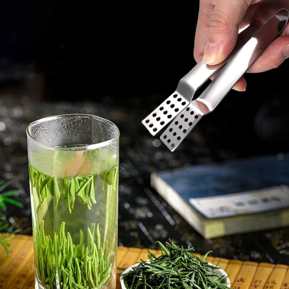 3 Pinzas de Acero Inoxidable para Bolsa de Té TOPDANCHUANG