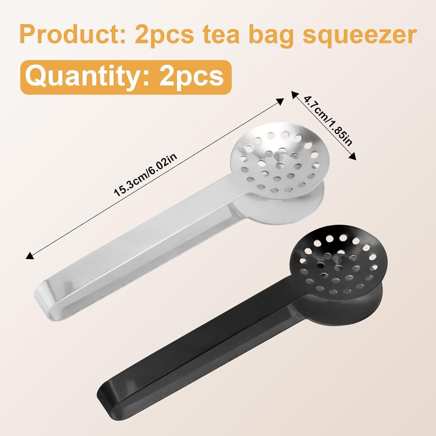 Pinzas para Bolsas de Té Gosknor Acero Inoxidable 2 Piezas