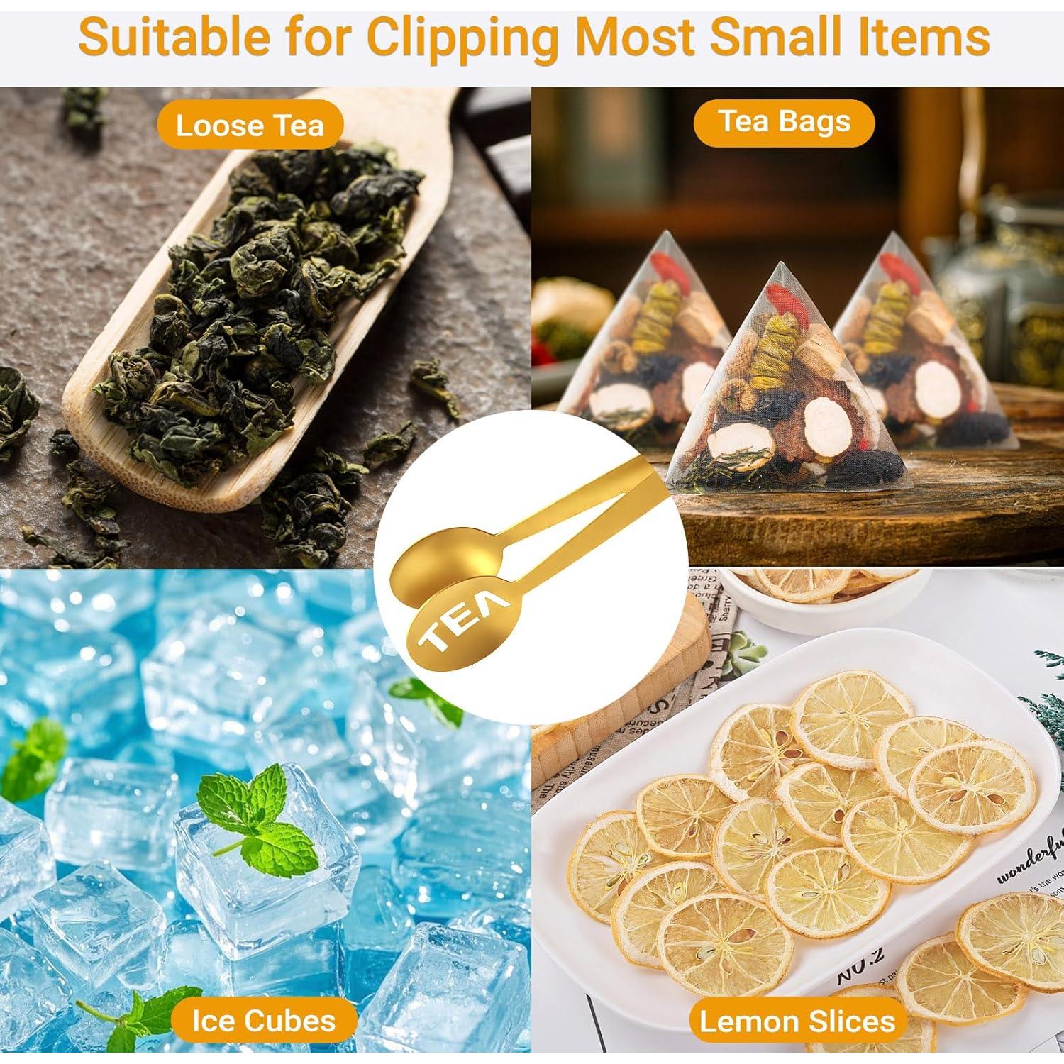 JEPELUS Exprimidor de Bolsas de Té Acero Inoxidable + Soporte