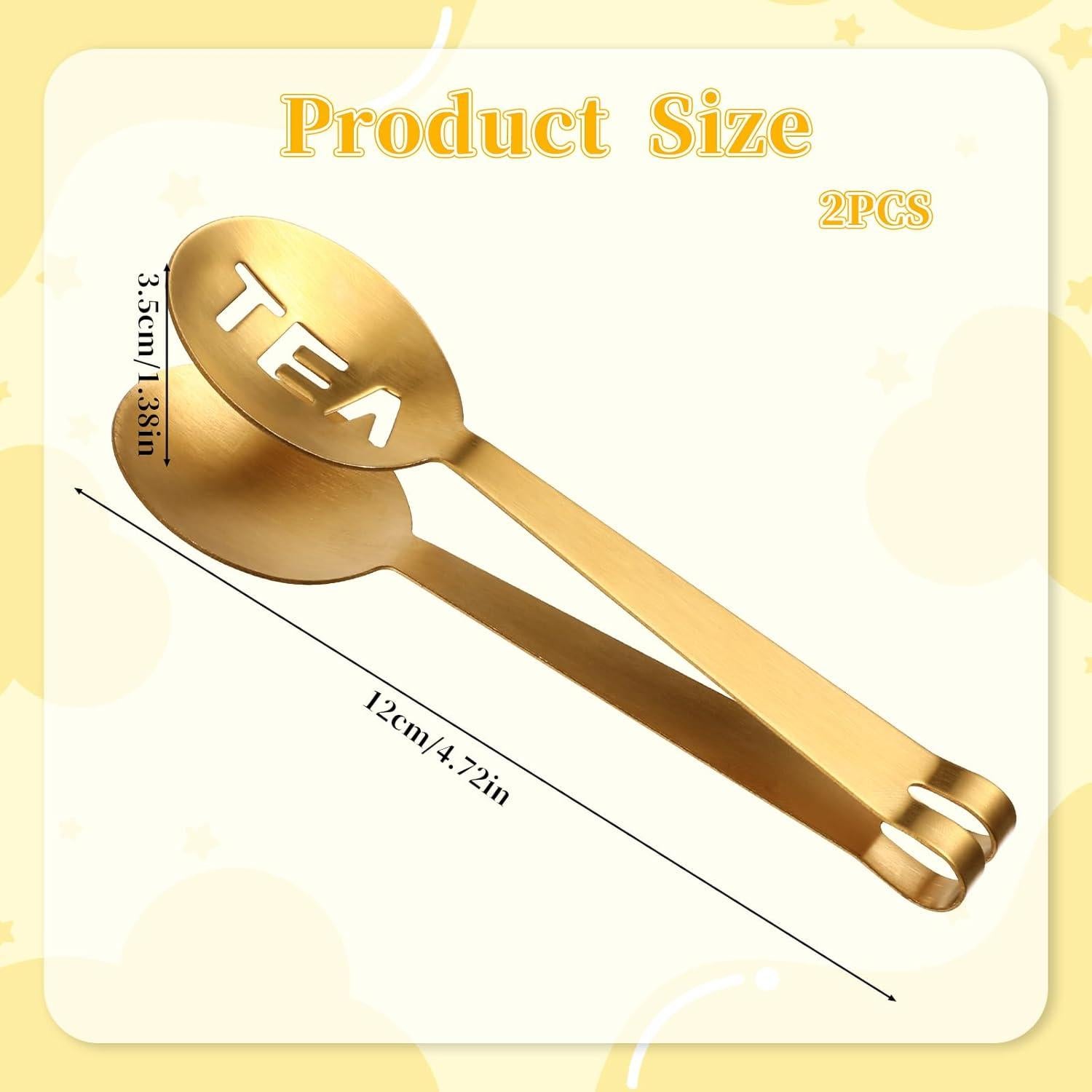 2 Clips Exprimidores de Bolsa de Té FdcLixuvol Acero Inoxidable