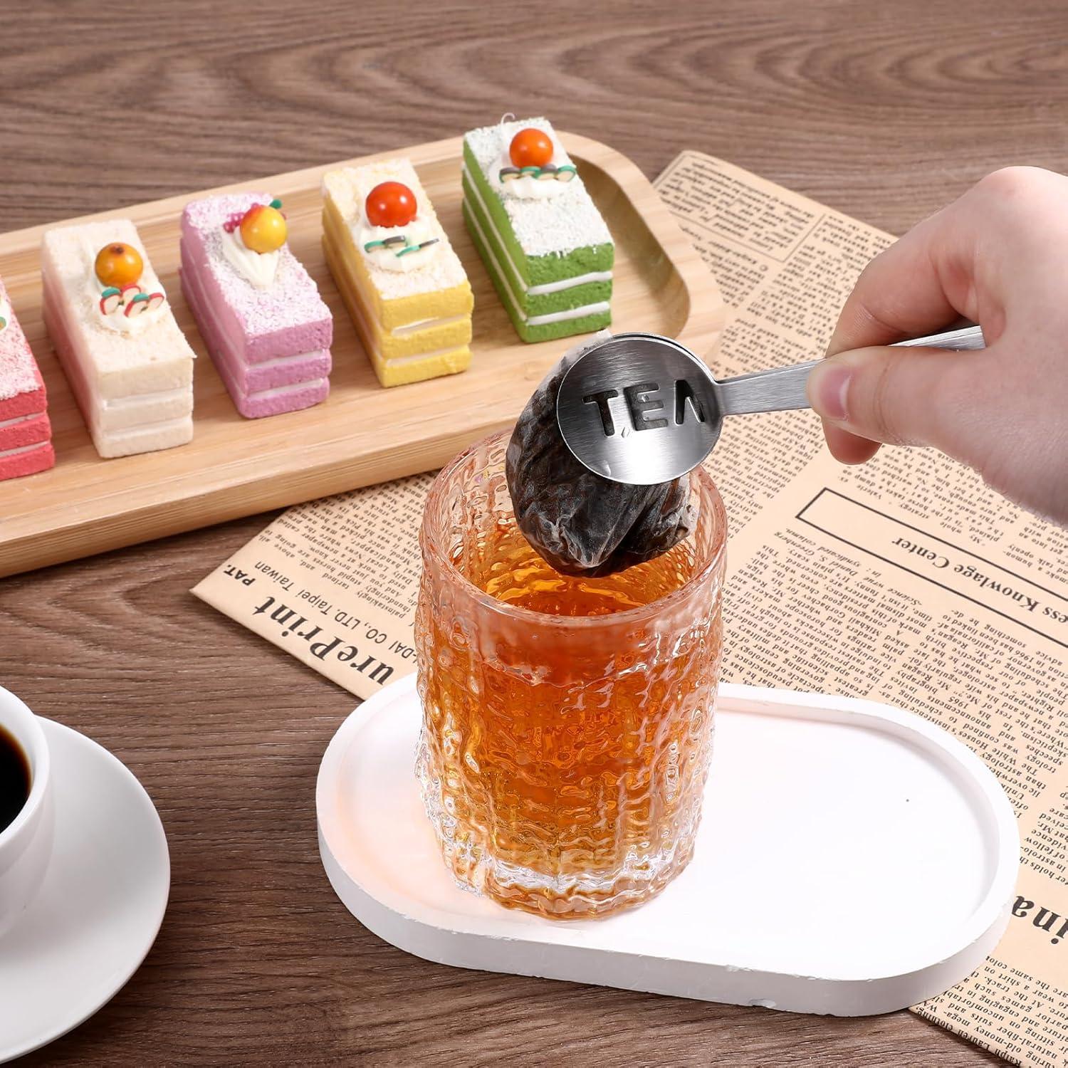 2 Clips Exprimidores de Bolsa de Té FdcLixuvol Acero Inoxidable