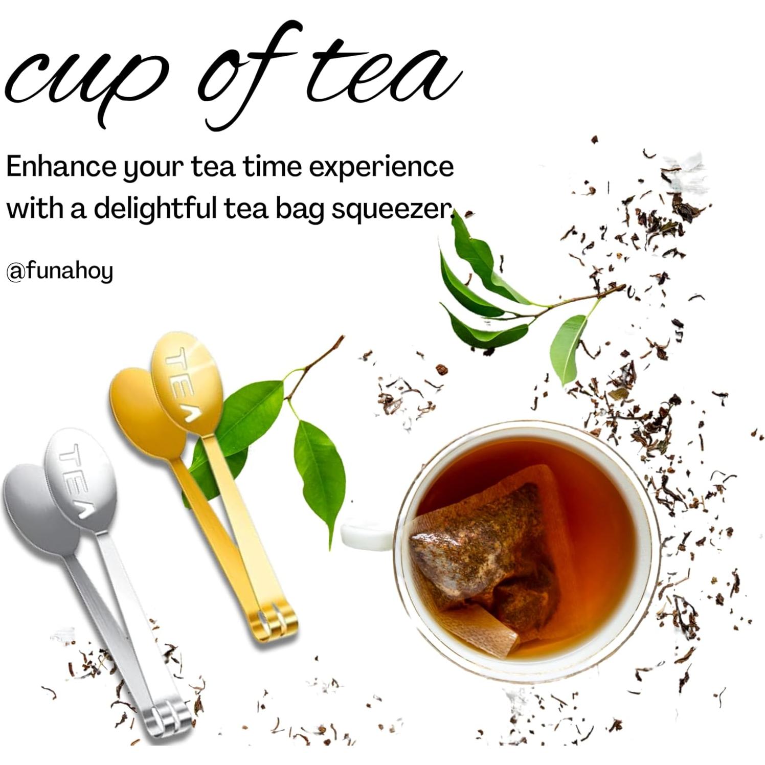 Extractor de Té Ergonómico FUNahoy - Acero Inoxidable 2 Piezas