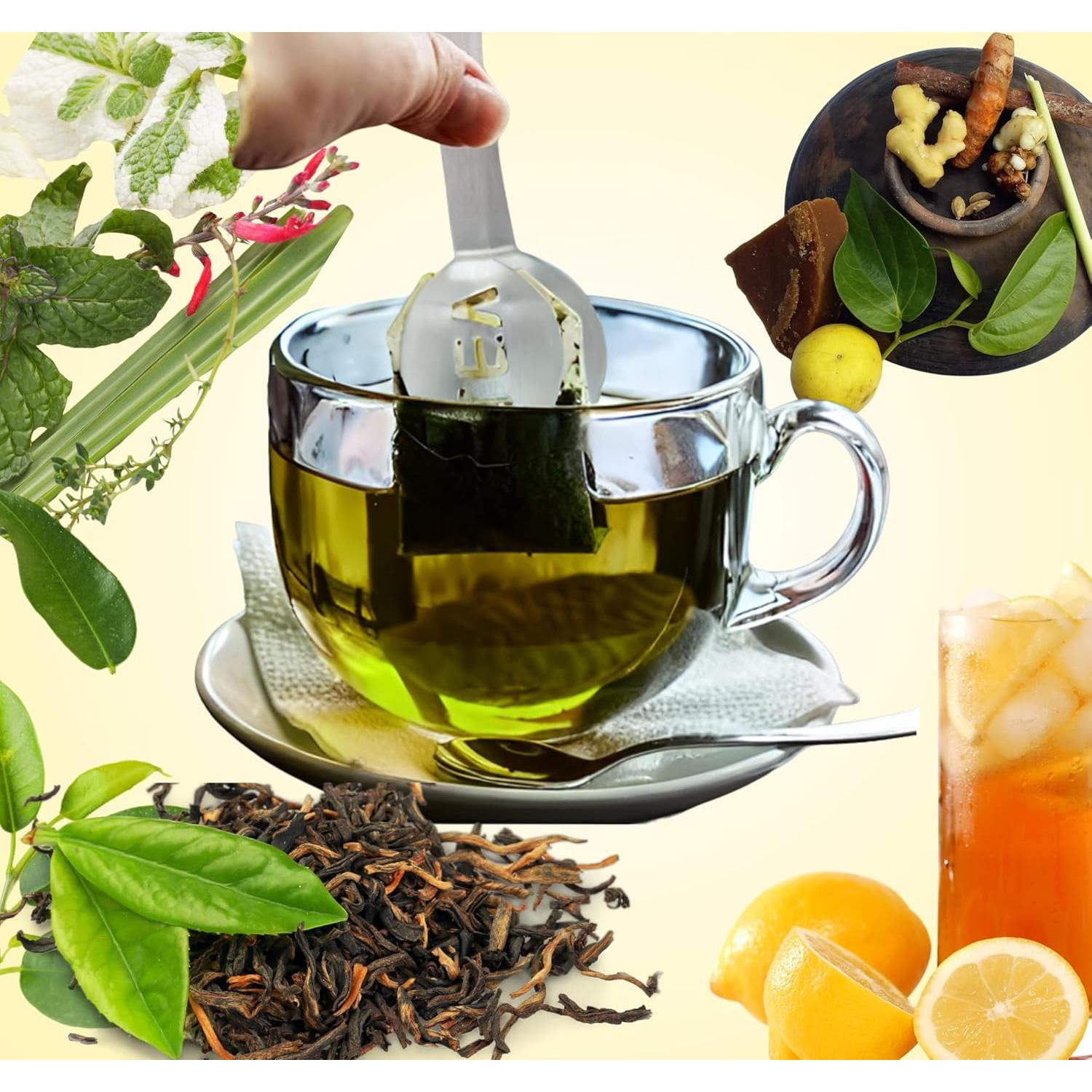 Extractor de Té Ergonómico FUNahoy - Acero Inoxidable 2 Piezas