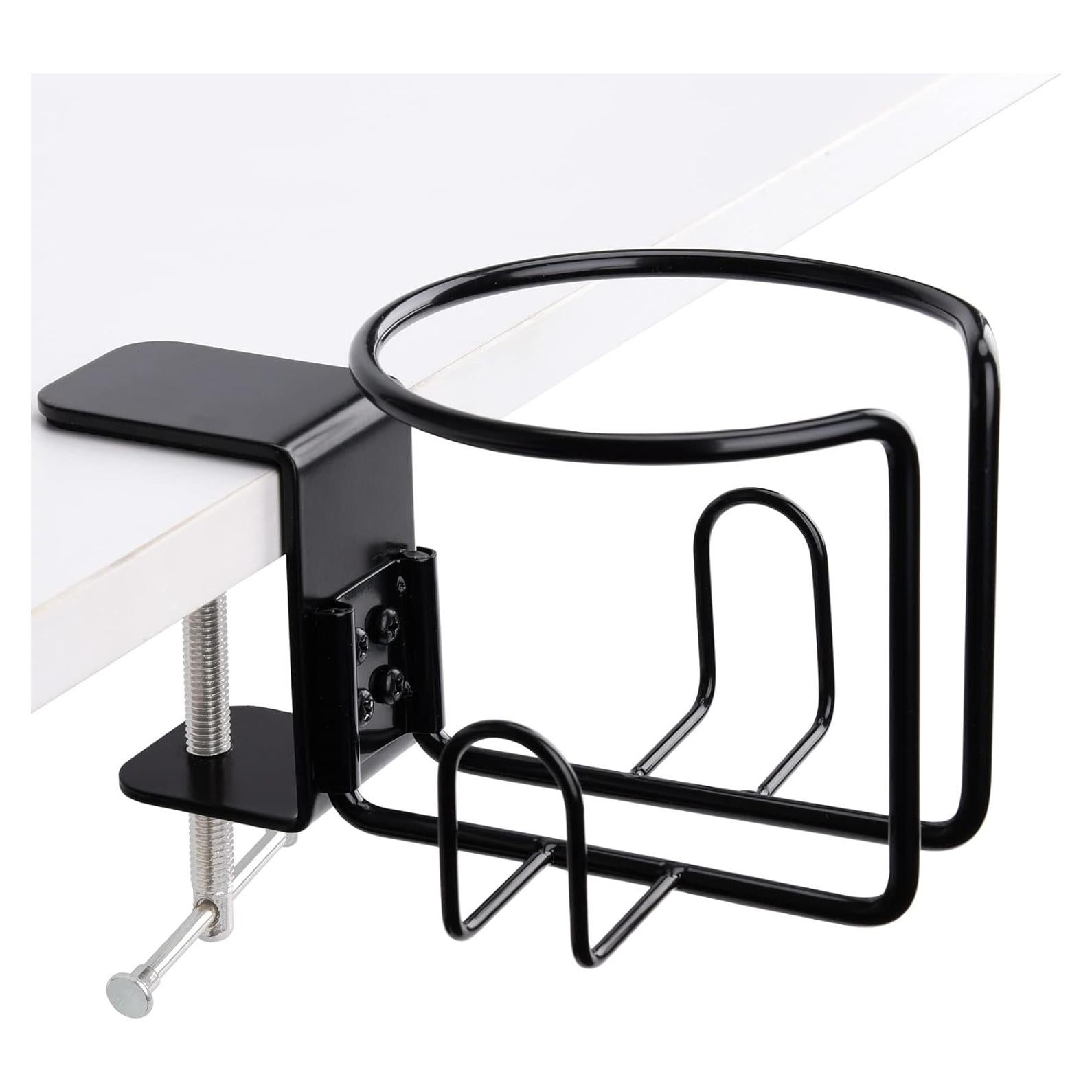 Soporte para Taza de Escritorio LEKUSHA Antidesbordamiento Negro