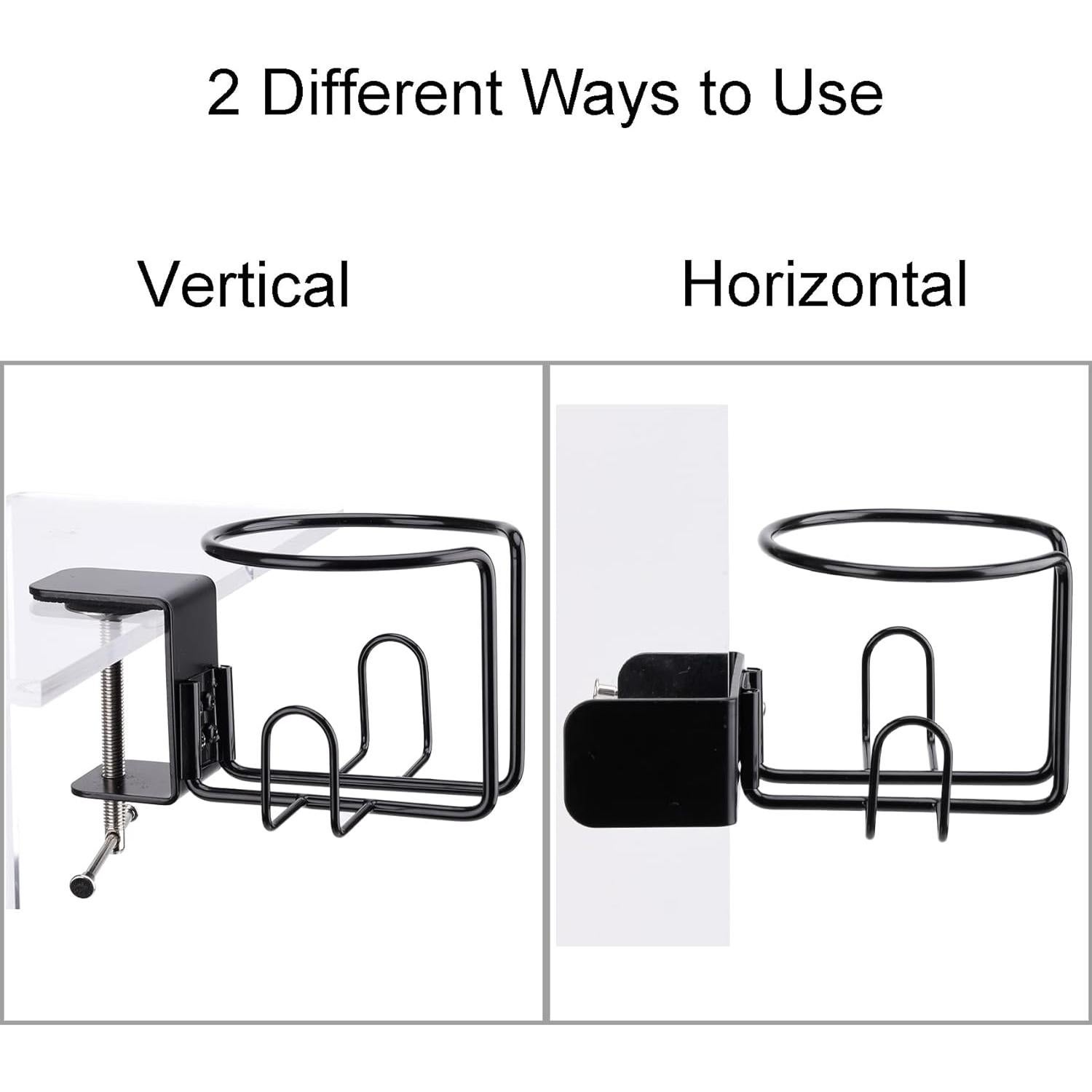 Soporte para Taza de Escritorio LEKUSHA Antidesbordamiento Negro