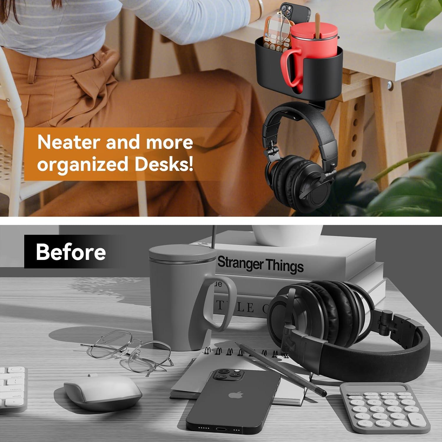 Soporte para Taza de Escritorio Fervidus 2 en 1 con Gancho