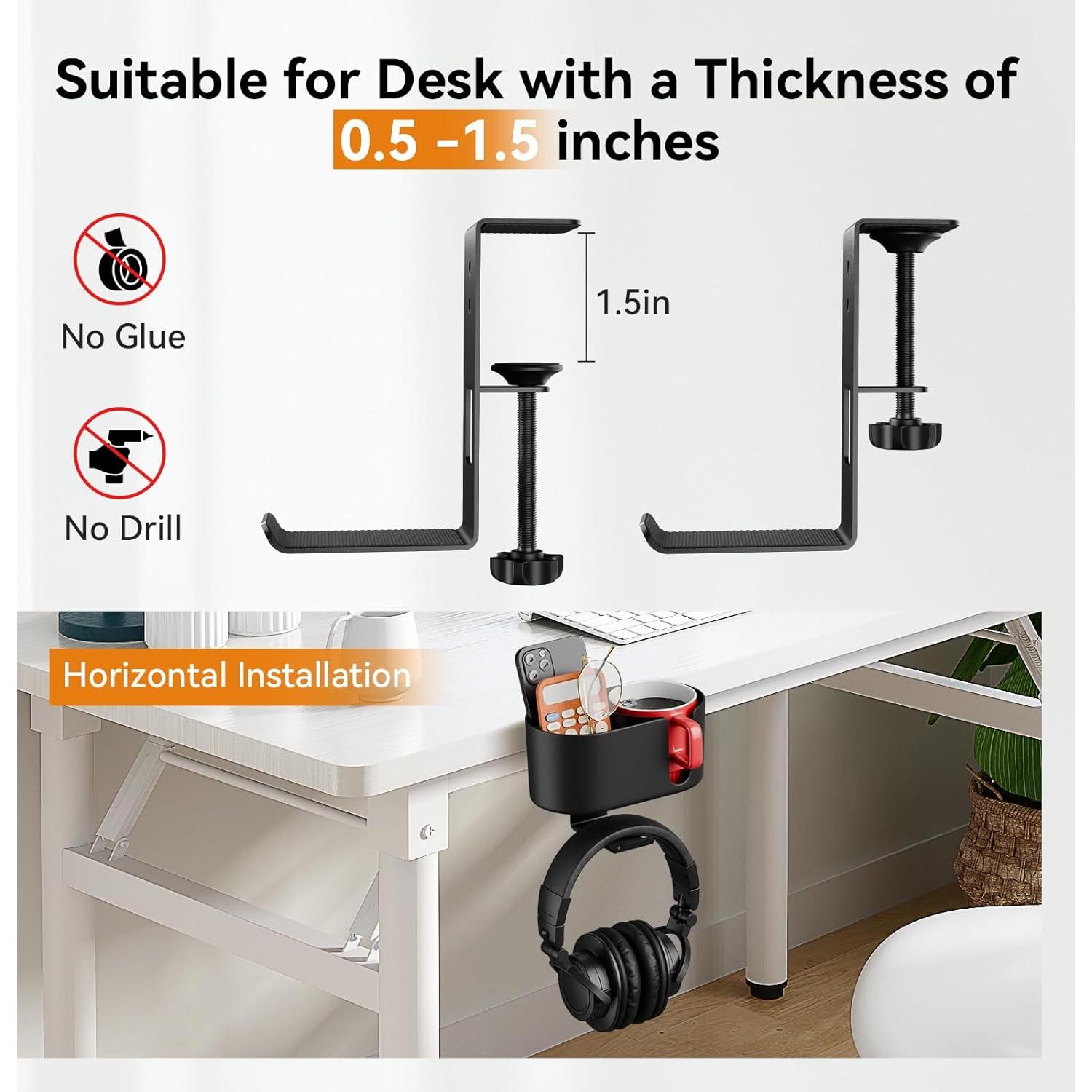 Soporte para Taza de Escritorio Fervidus 2 en 1 con Gancho