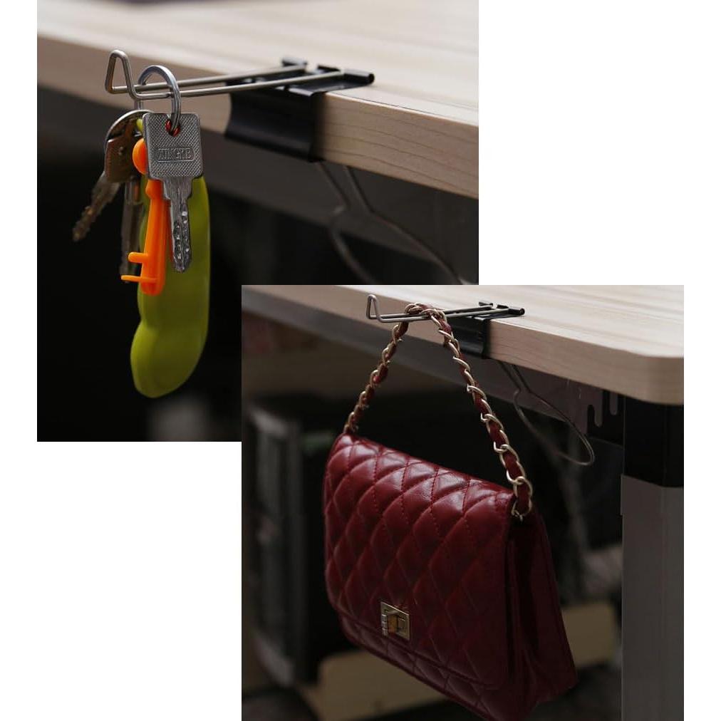 Soporte de Taza Multifuncional Luzen - 2 Piezas, Metal Negro y Plata