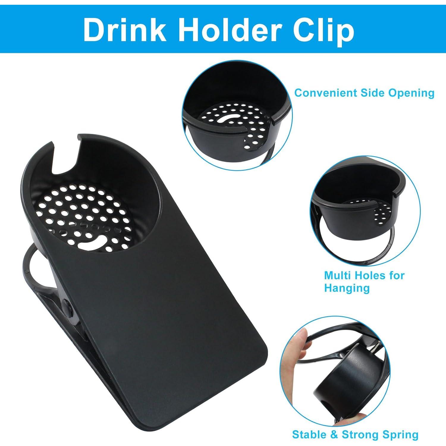 Soporte de Taza de Escritorio Suiwotin - 2 Piezas, Negro