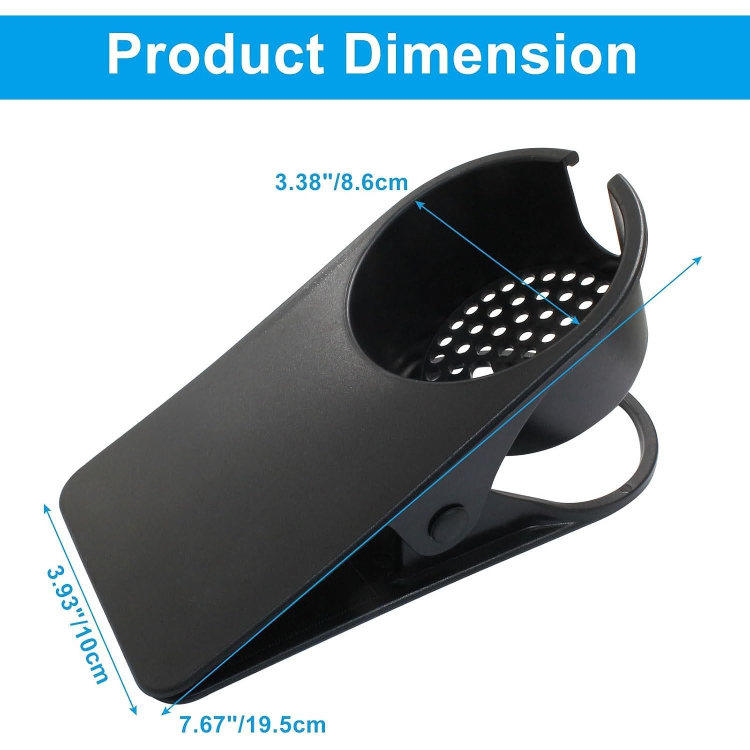 Soporte de Taza de Escritorio Suiwotin - 2 Piezas, Negro